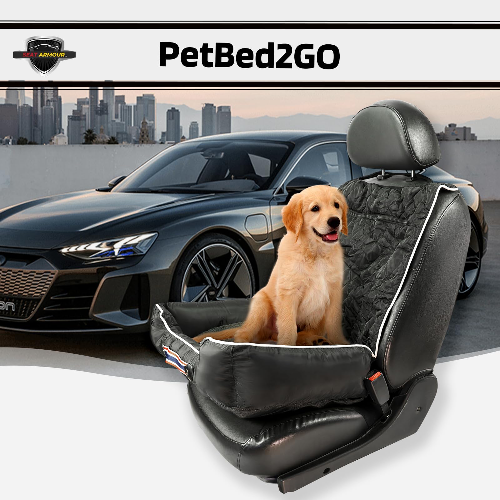 Comfort Black Pet Bed and Car Seat
