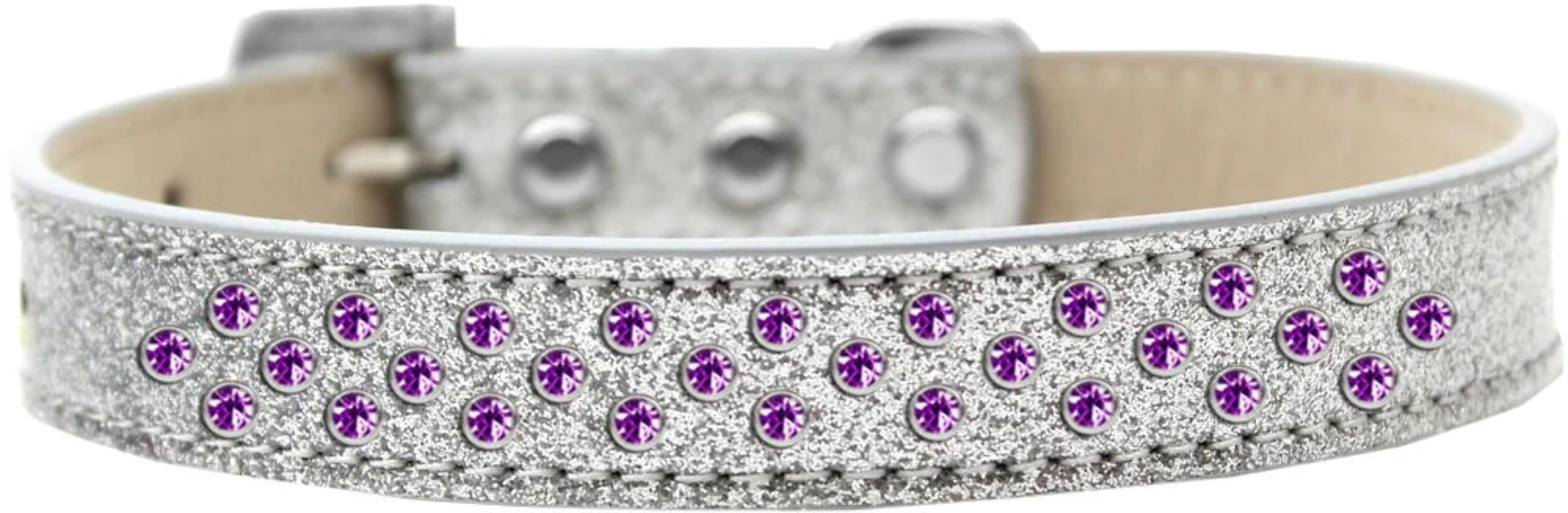 Dog, Puppy & Pet Ice Cream Collar, Purple Crystal Rimsets Sprinkles Purple 14