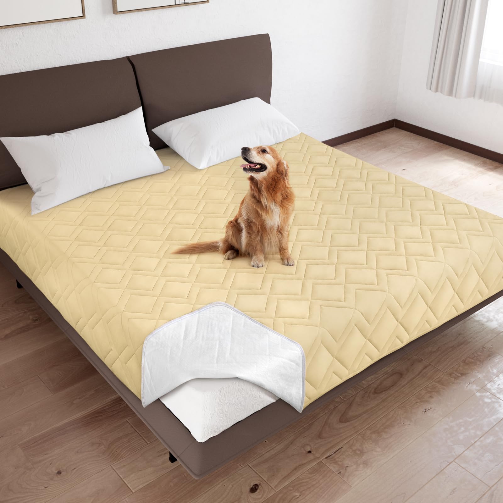 Bed Cover For Dogs Washable, Waterproof Dog Couch Cover Pet Blanket Sofa Pet Bed Mat, Waterproof Dog Blanket (102 X 82 Inch)