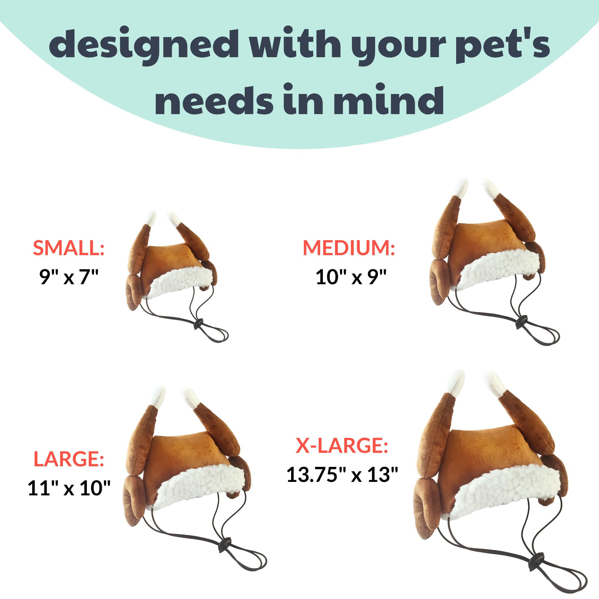 Huxley & Kent Pet Hat | Turkey Tester (Large) | Fun Thanksgiving Holiday Hat For Dogs/Cats | Cute, Comfortable And Fun | Snugfit