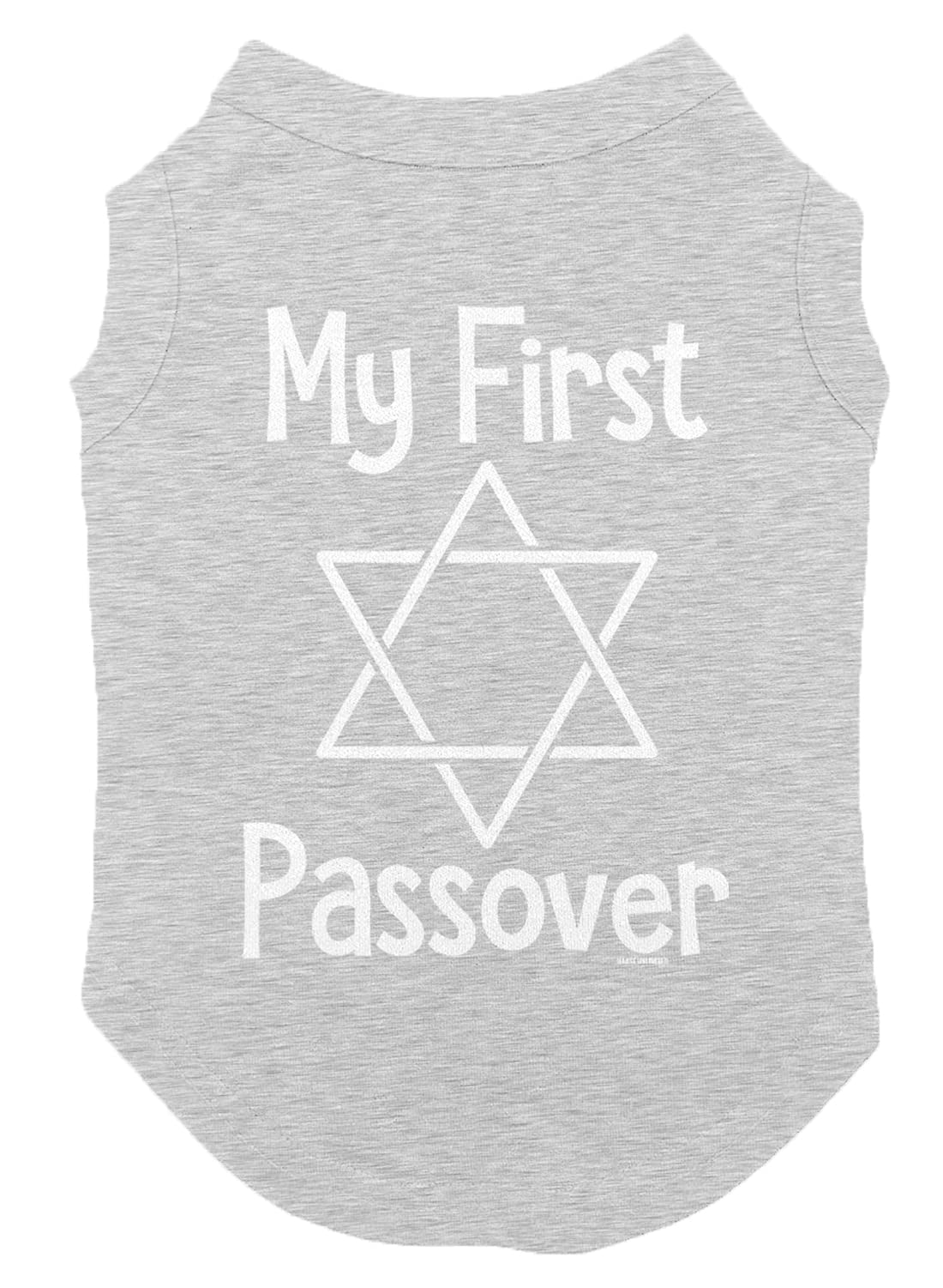 My First Passover - Dog Shirt (Light Gray, Small)