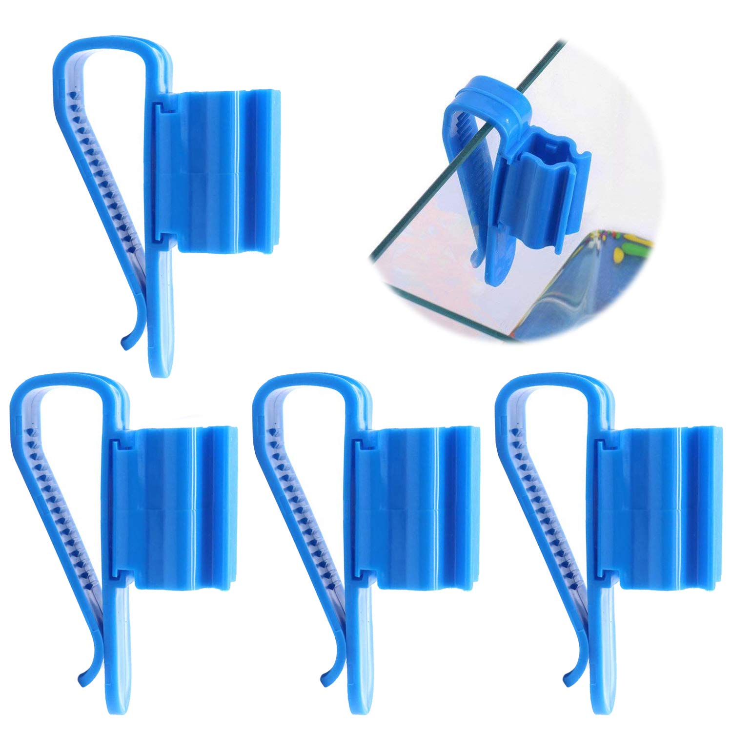 Xiaoyztan 4 Pcs Aquarium Filtration Bucket Mounting Clip Multi-Functional Adjustable Hose Holder