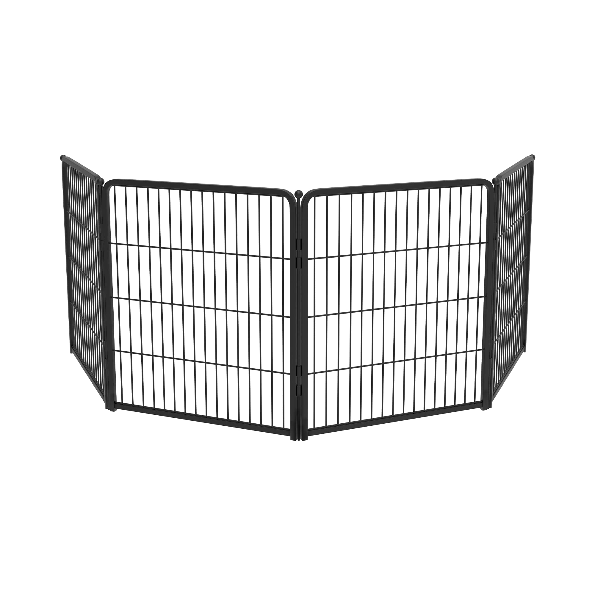 Fxw Homeplus Indoor Dog Playpen - Stress-Free And Safe Play, 32 Inch 4 Panels For Small And Medium Dogs, Blackpatented