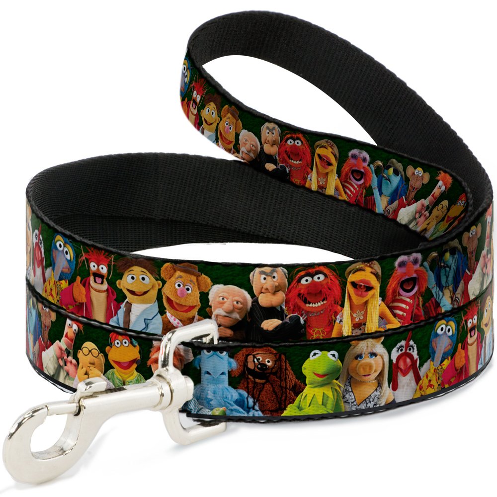 Dog Leash Muppets 20 Character Group Pose Greens 6 Feet Long 1.5 Inch Wide