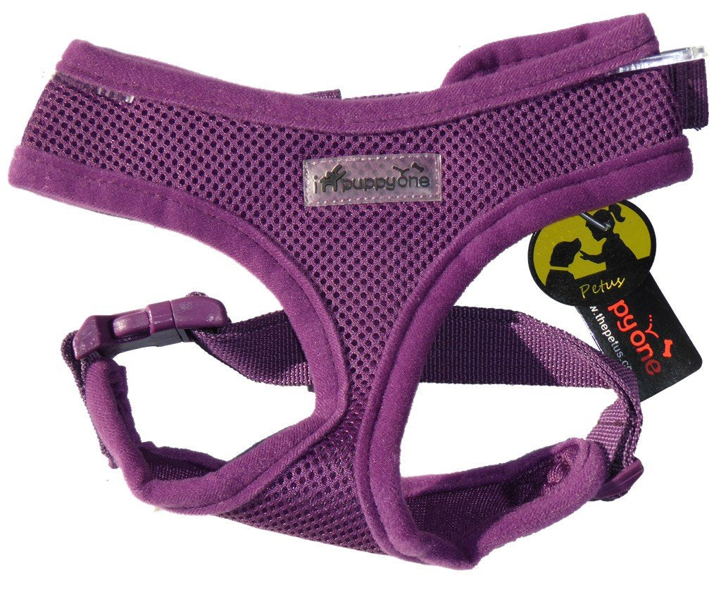 Ipuppyone Adjustable Dog Soft Harness ''Air Flex'' Small Red