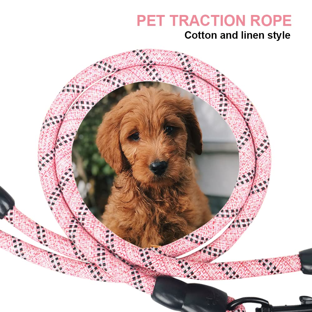 Dual Dog Leash, Reflective Heavy Duty Two Dog Leash For Small Medium Large Dogs, 2 Dog Leashes, 360 Swivel Tangle Free With Comf