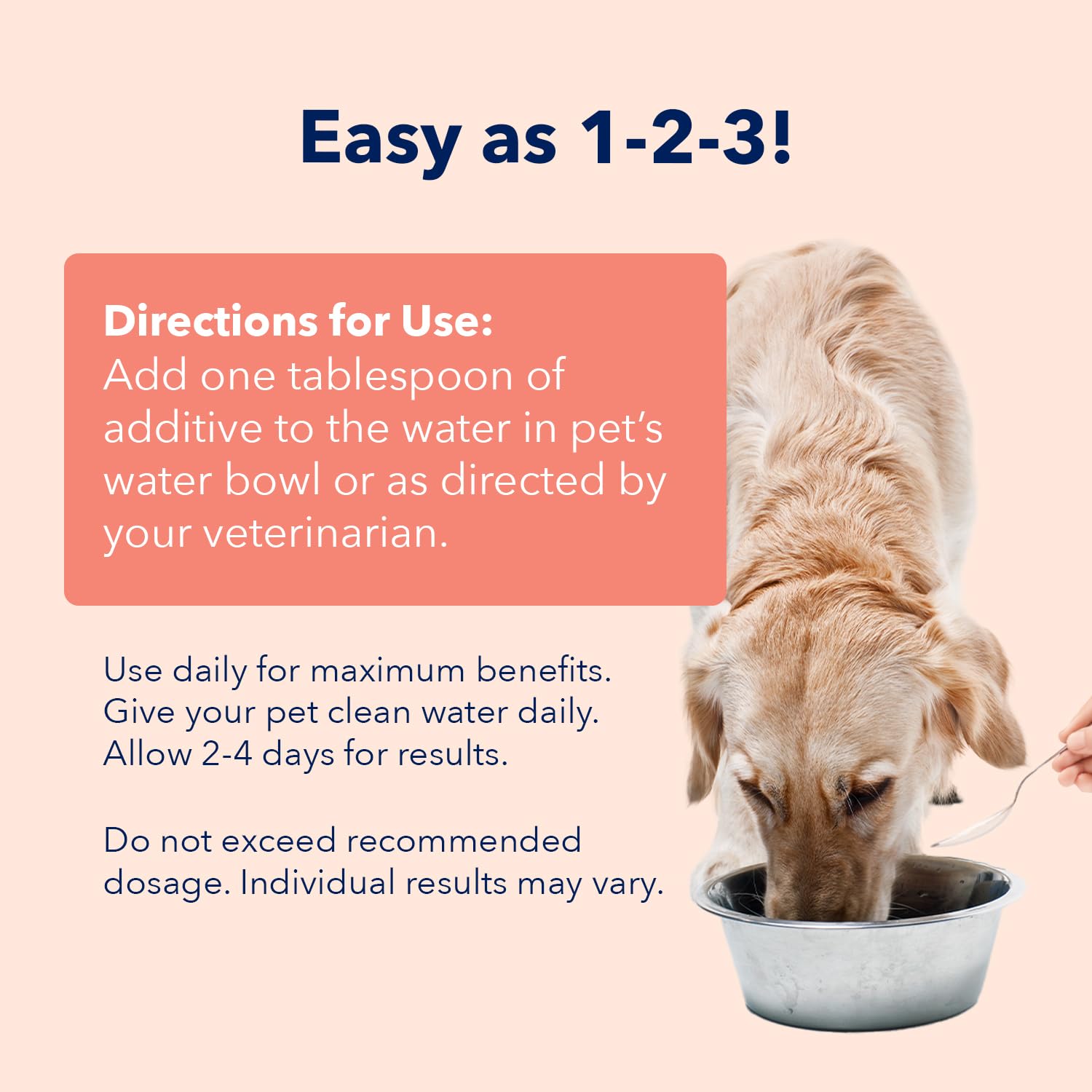 Vets Preferred Oral Care Water Additive for Dogs - Healthy Mouth Dog Breath Freshener Mouthwash - Fights Bad Breath, Removes Pla