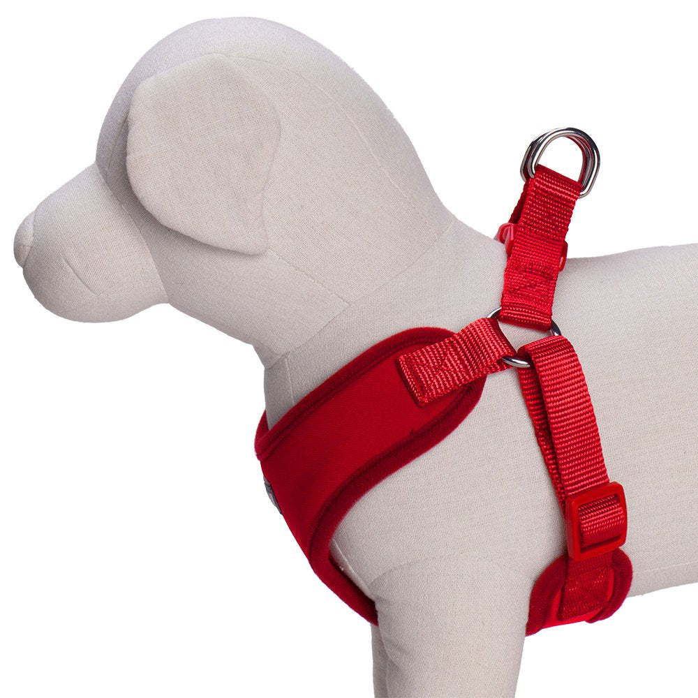 Blueberry Pet 4 Colors Better Basic Dog Harness Vest, Rouge Red, Chest Girth 17' - 21'