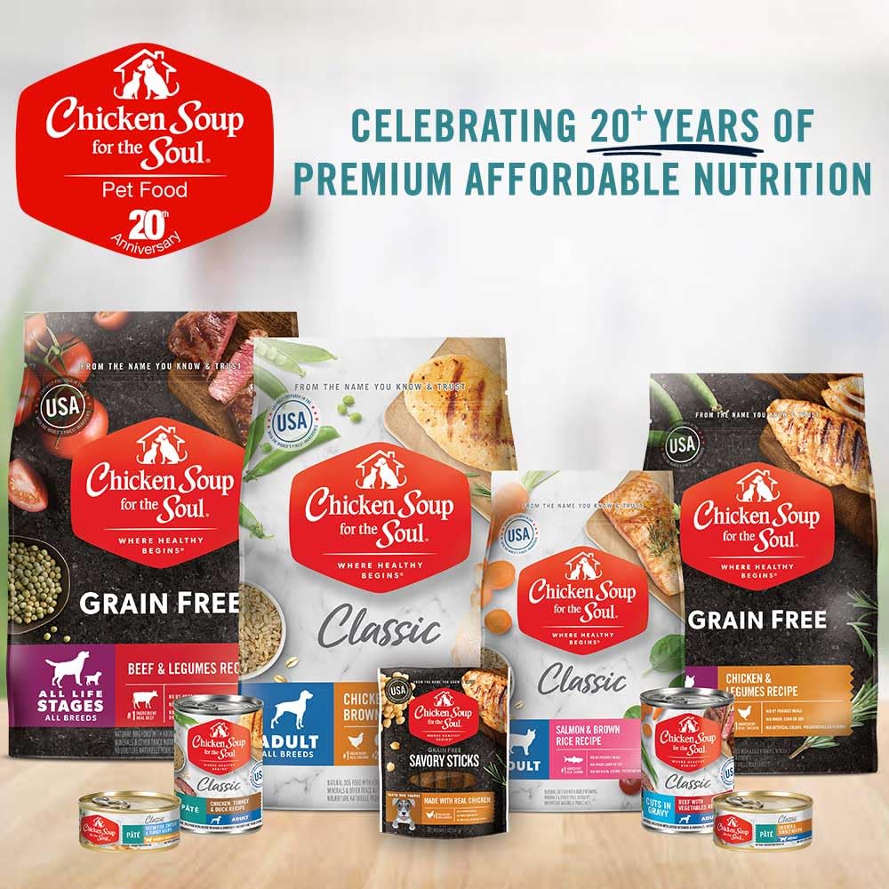 Chicken Soup for the Soul All Natural Premium Savory Sticks Soft & Chewy Dog Treats, Real Beef First Ingredient, No by-Products,
