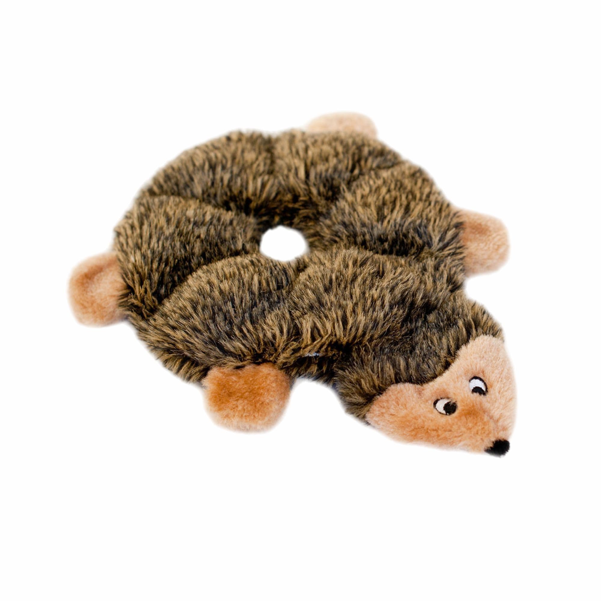 Barkbutler X Zippy Paws Loopy Hedgehog Dog Toy  Plush & Squeaky Toys For Dogs, Dog Toys For Medium Dogs (020Kgs)  Brown