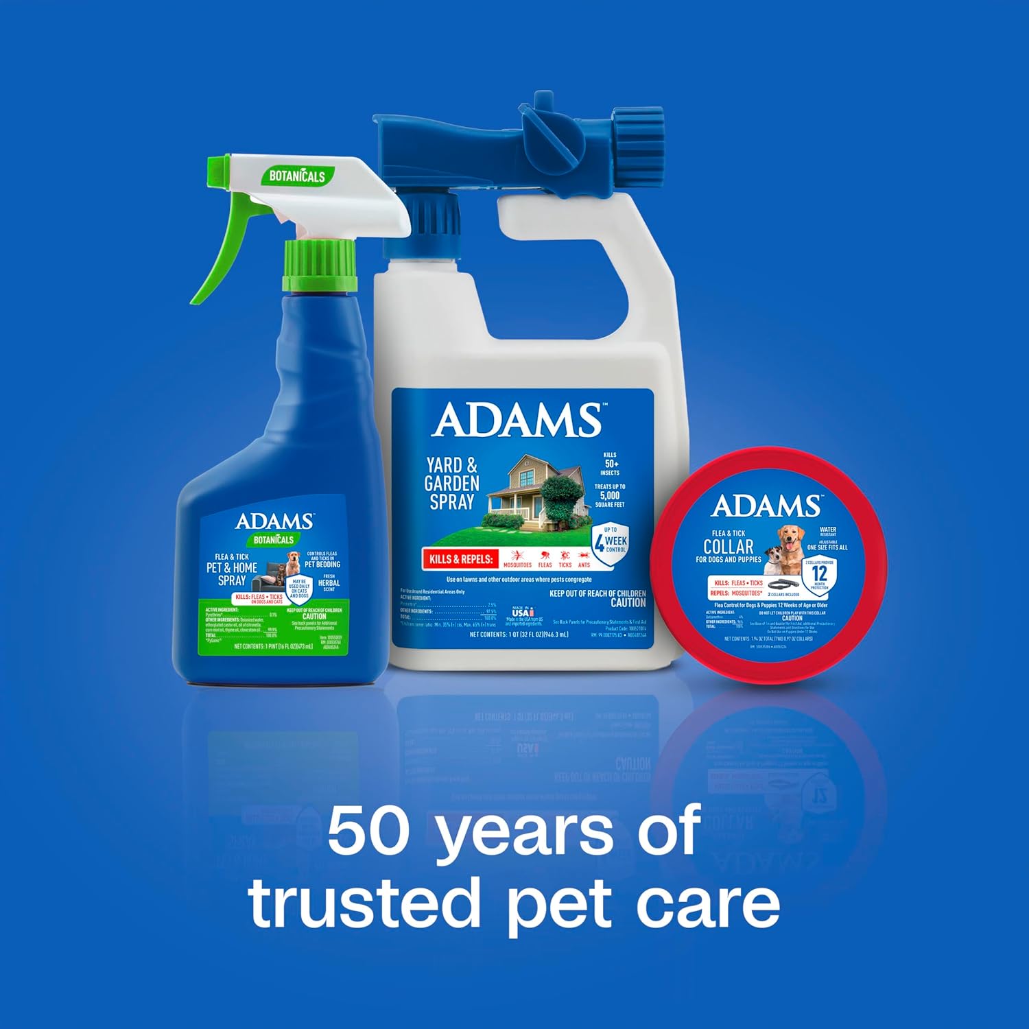 Adams Flea & Tick Collar for Dogs & Puppies Flea Collar Protection 4 Count