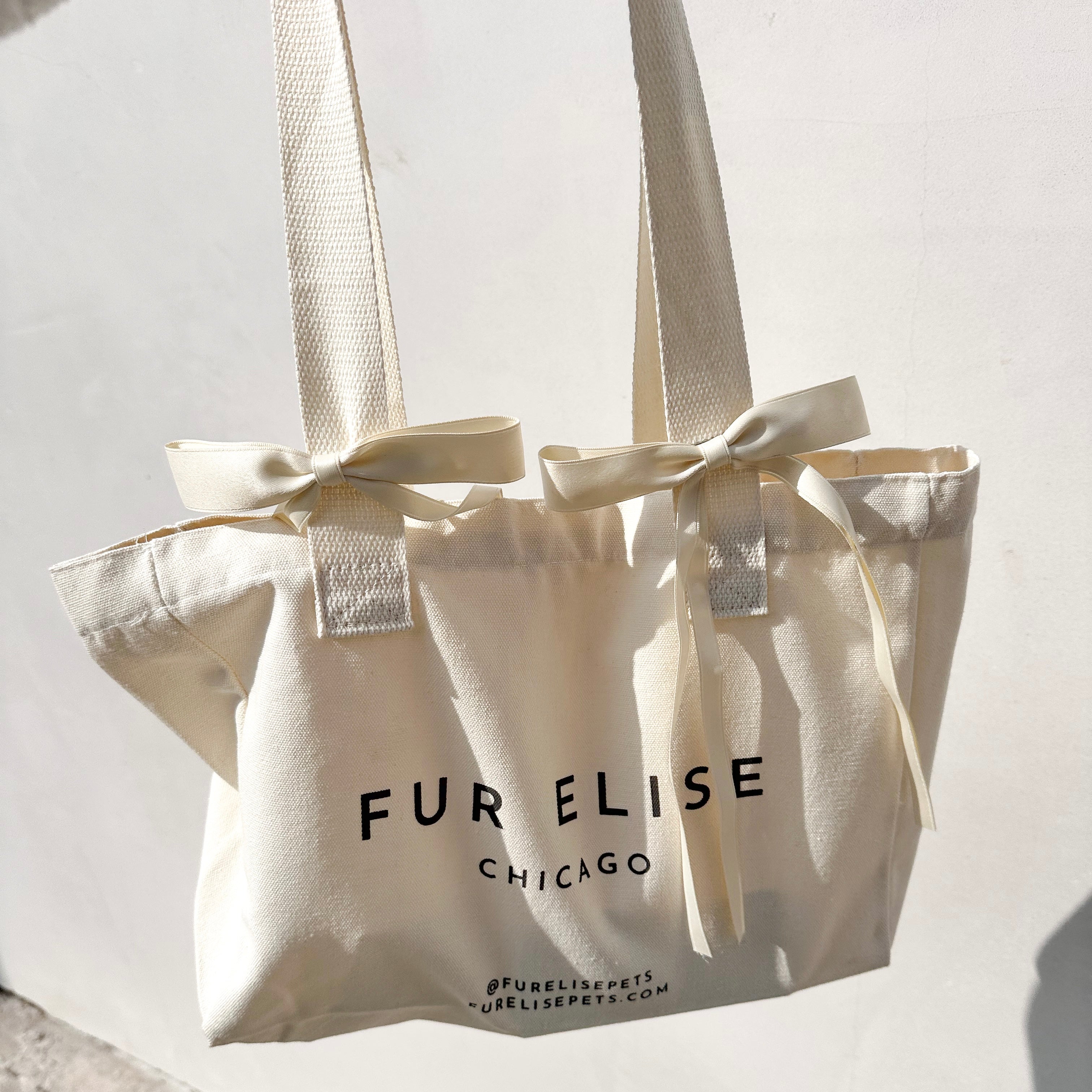 Fur Elise Logo Canvas Tote Bag