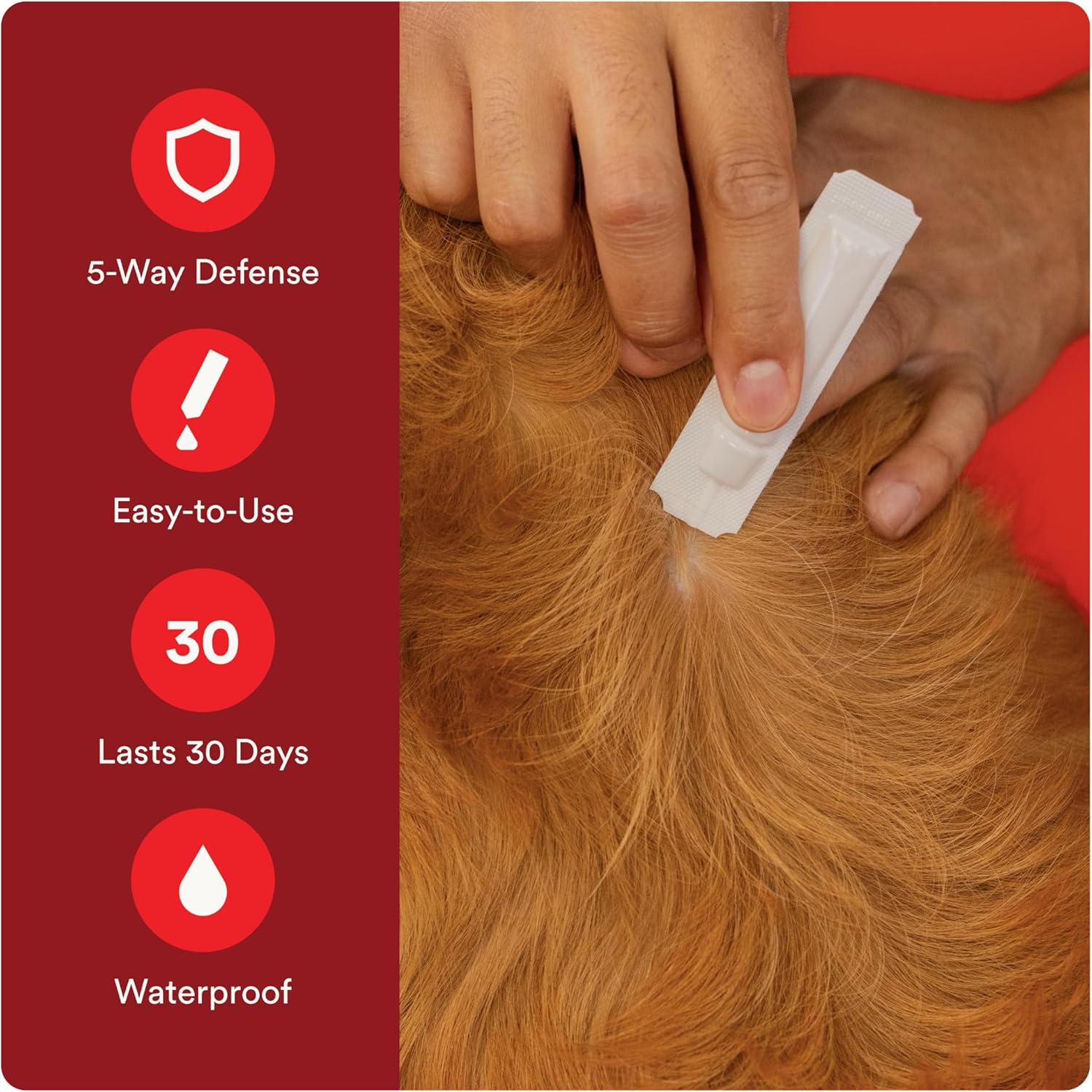 Advecta Ultra Flea Tick Dogs Medium 4 Month Supply Waterproof Topical Kills Fast