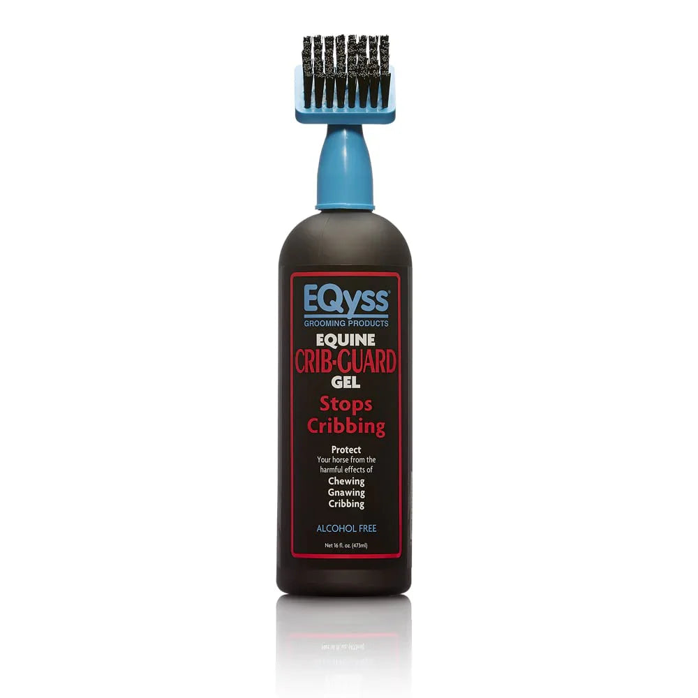 EQyss Crib-Guard Anti-Chewing Gel w/ Brush 16 oz. Aloe-Based Anti-Chew Horses