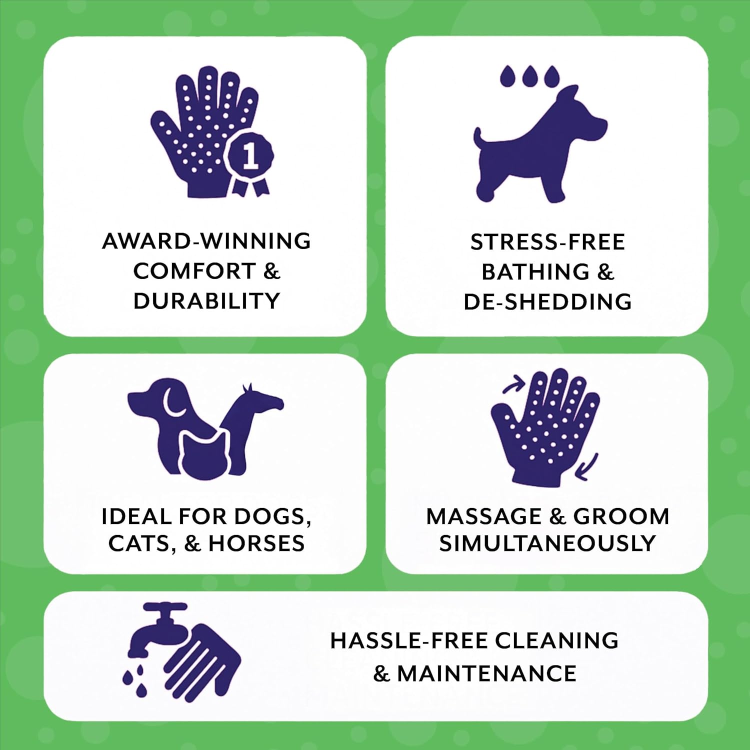 Davis Scruffy Horse Shampoo + HandsOn Grooming Gloves Large Size - Complete Grooming Kit