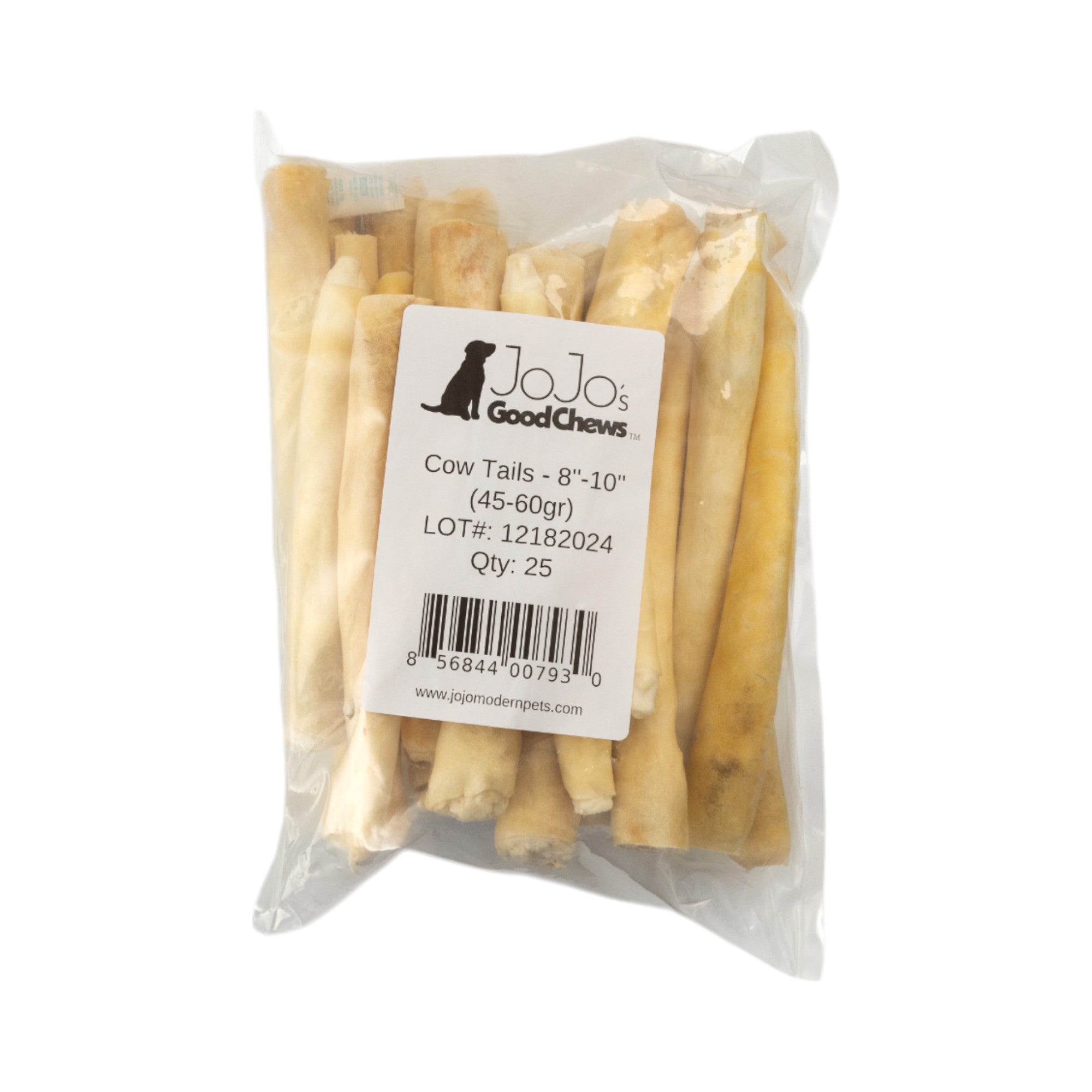 All-Natural Cow Tail Dog Treats – Premium Chews for Healthy Teeth & Gums – 8-10 Inches (25/Case)