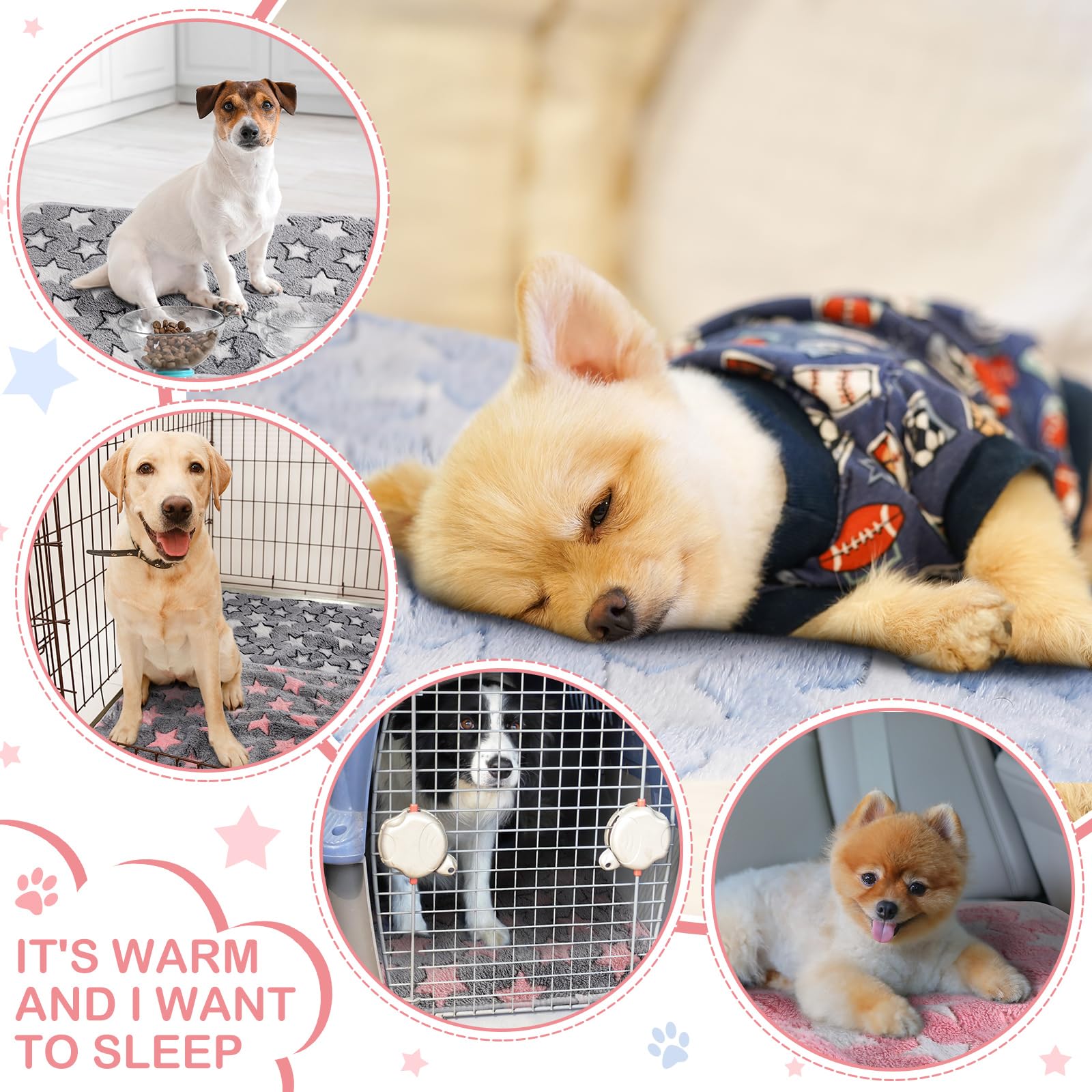 Reginary 4 Pcs Waterproof Guinea Pig Blankets Washable Small Animal Fleece Bedding Absorbent Guinea Pig Cage Liners Reusable Pet