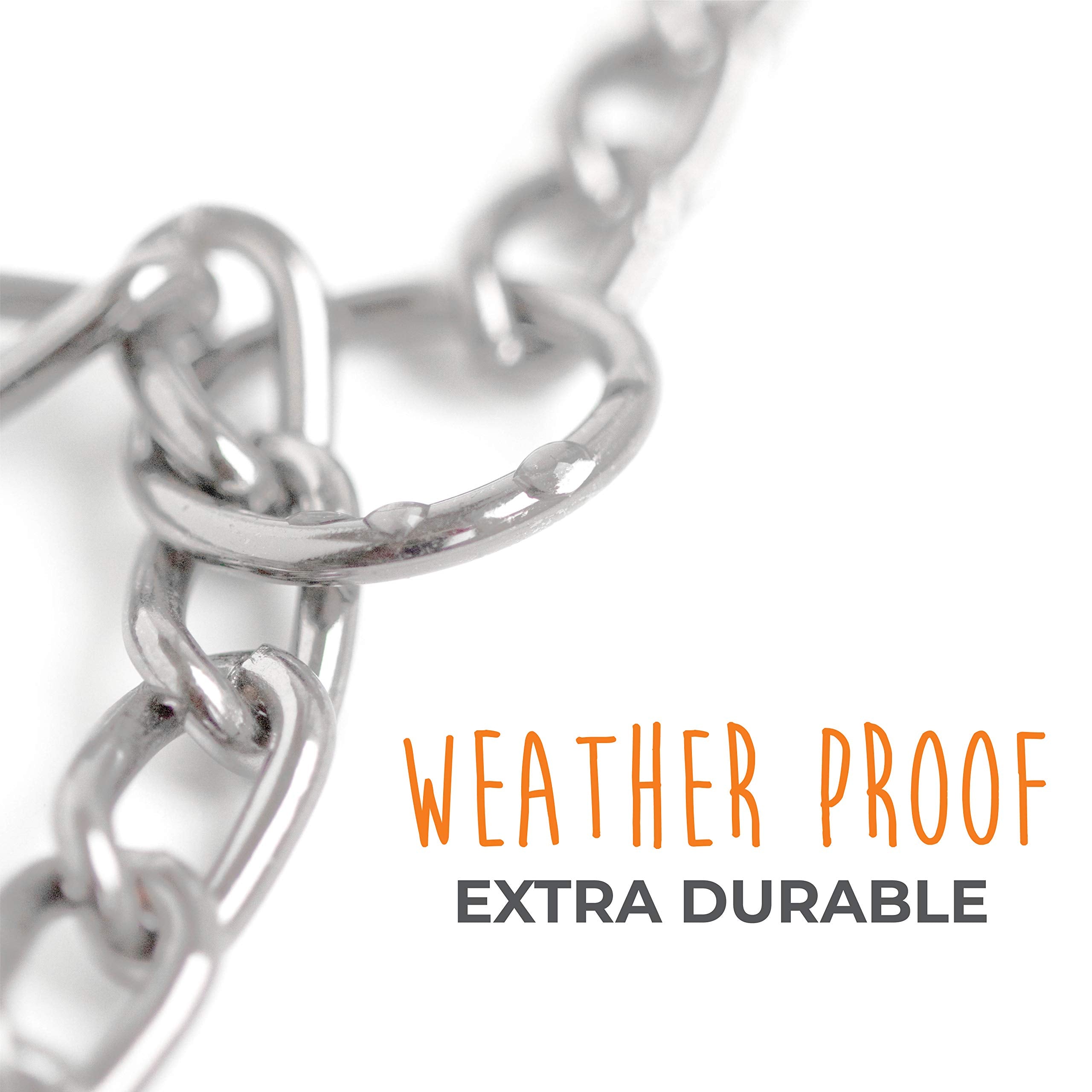 Mighty Paw Slip Collar - Stainless Steel - Weather Resistant - Tarnish Proof - Durable Chain Dog Choke Collars - No Pull Dogs Tr