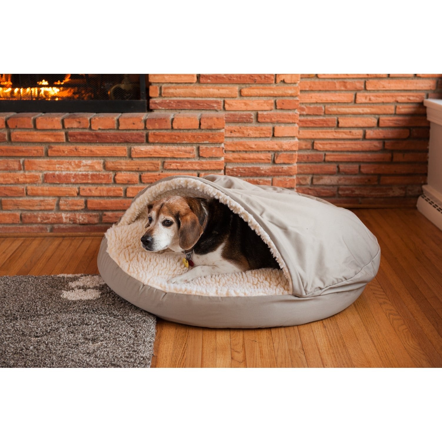 Snoozer Orthopedic Cozy Cave Pet Bed, X-Large, Olive