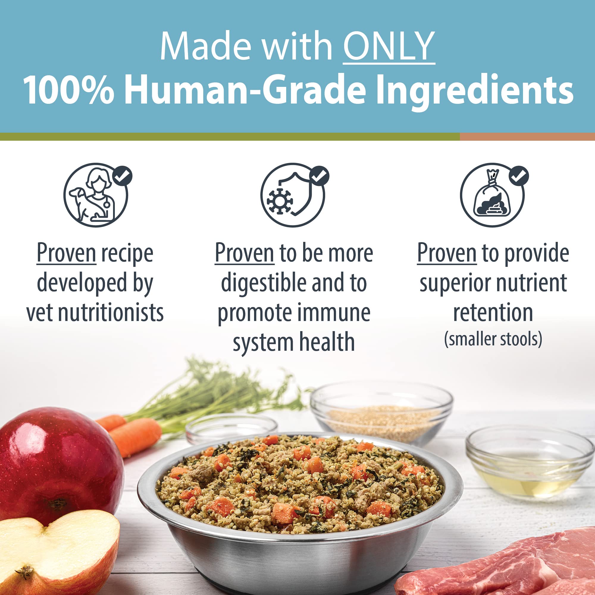 JustFoodForDogs Frozen Fresh Dog Food for Sensitive Skin & Allergies, Joint Health, Complete Meal or Topper, Joint & Skin Suppor