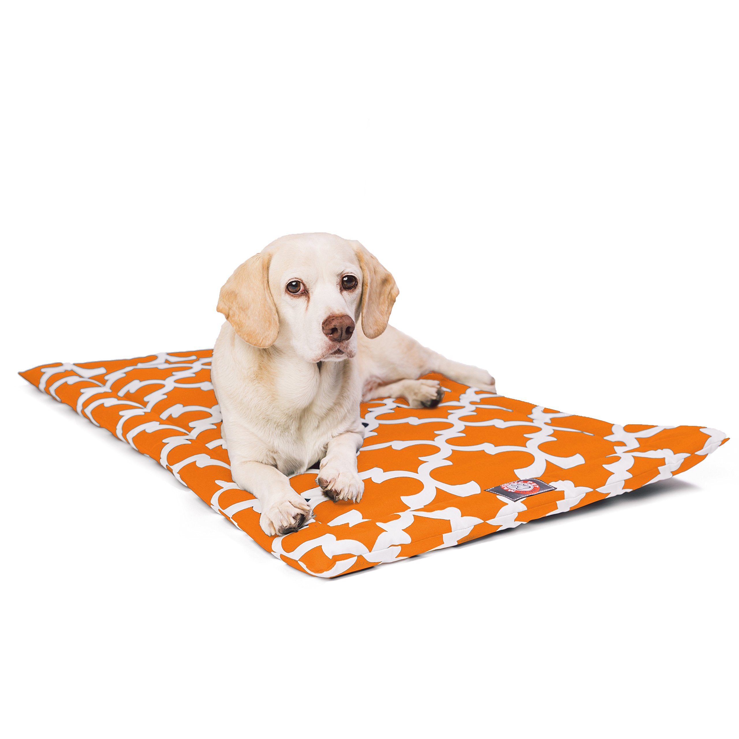 42 Trellis Peach Orange Crate Dog Bed Mat By Majestic Pet Products
