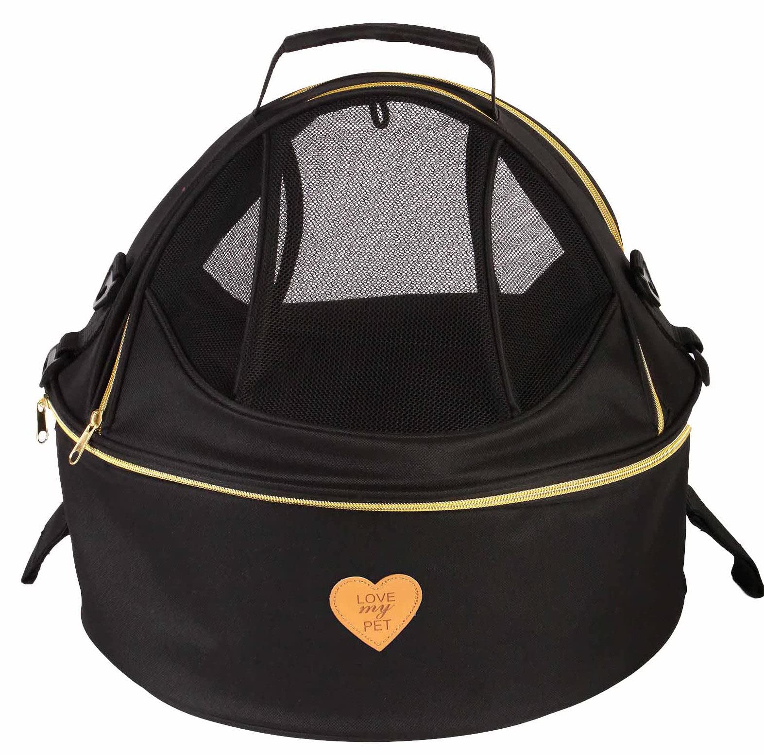 Pet Life  Airventure Panoramic Airline Dog Carrier  Airline Pet Carrier With Dual Zippered Enclosures  Travel Dog Crate For