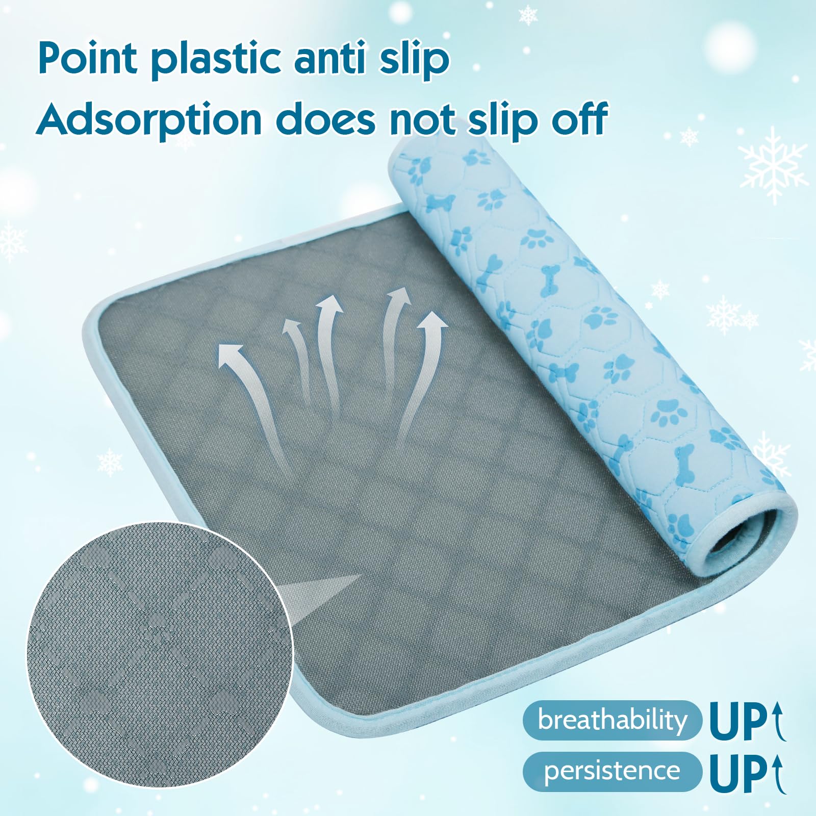 Asoox Dog Cooling Mat, Pet Cooling Mat For Dogs And Cats, Portable Summer Dog Cool Pad,Cool Bed For Pets, Premium Pet Cool Blank