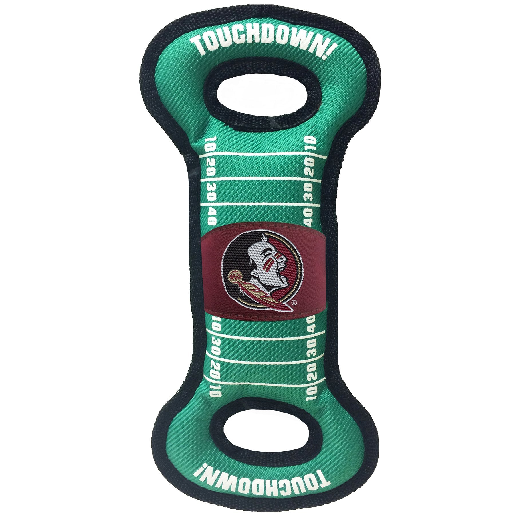 Pets First Ncaa Football Field Dog Toy With Squeaker. - Florida State Seminoles - For Tug, Toss, And Fetch. - Tough& Durable Pet