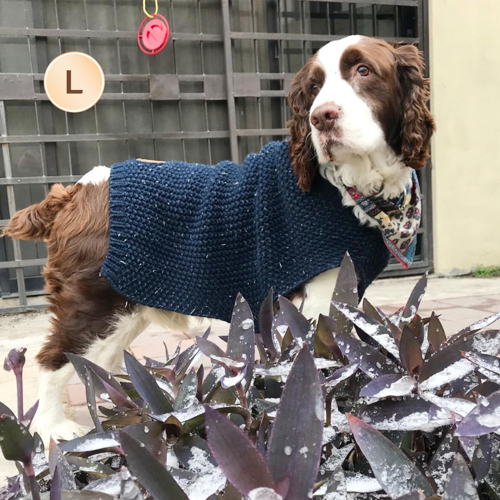 Kyeese Dog Sweater Warm Dog Coats Comfy Pet Sweater Medium Dog Sweater With Reflective Yarn Stretchy Dogs Clothes Pullover Pet S