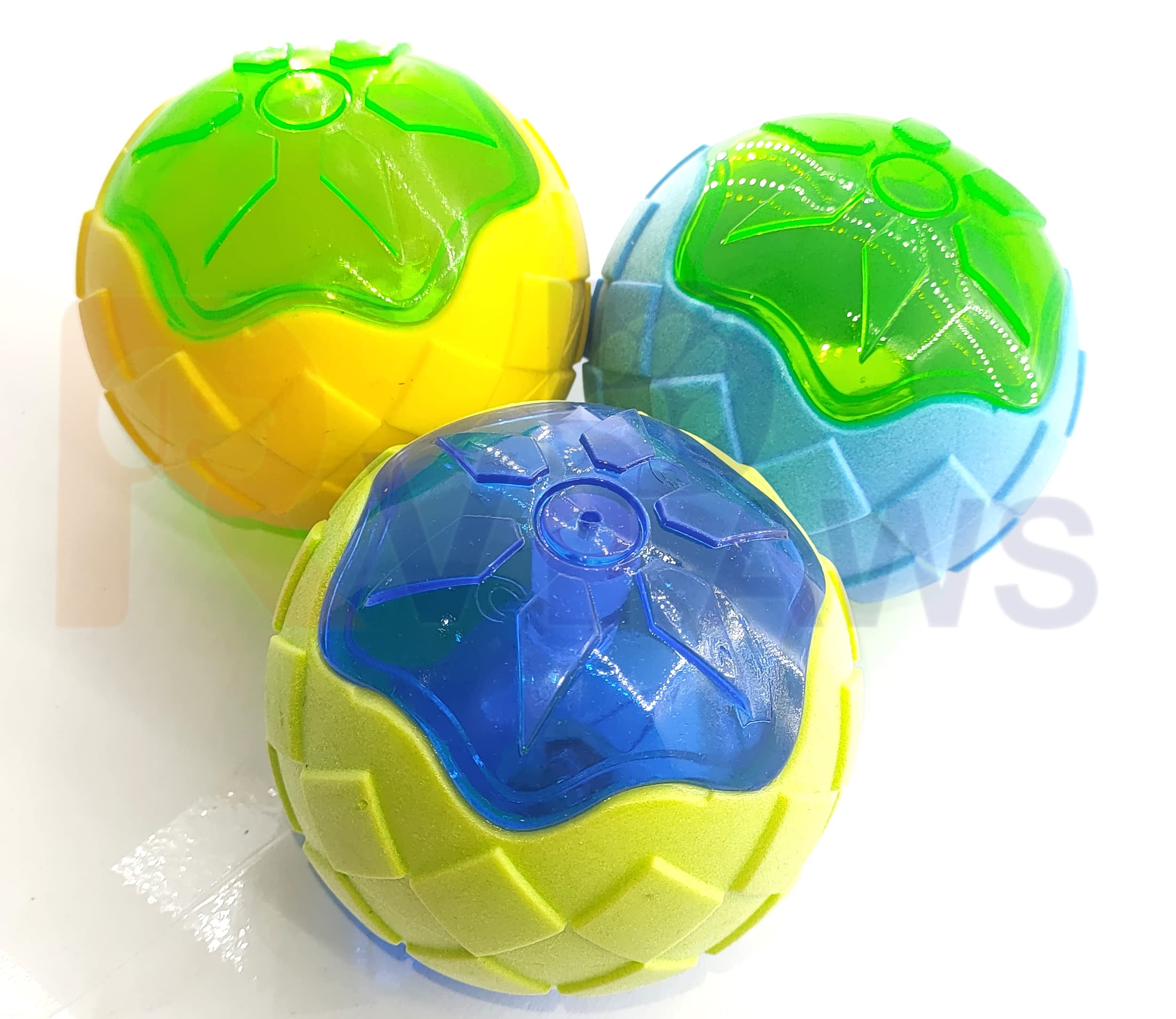 Rvpaws Dog Toy Led Squeaker Ball Odd Ball Toy Interactive Floating Ball For Dogs (Color May Very) Pack Of 1