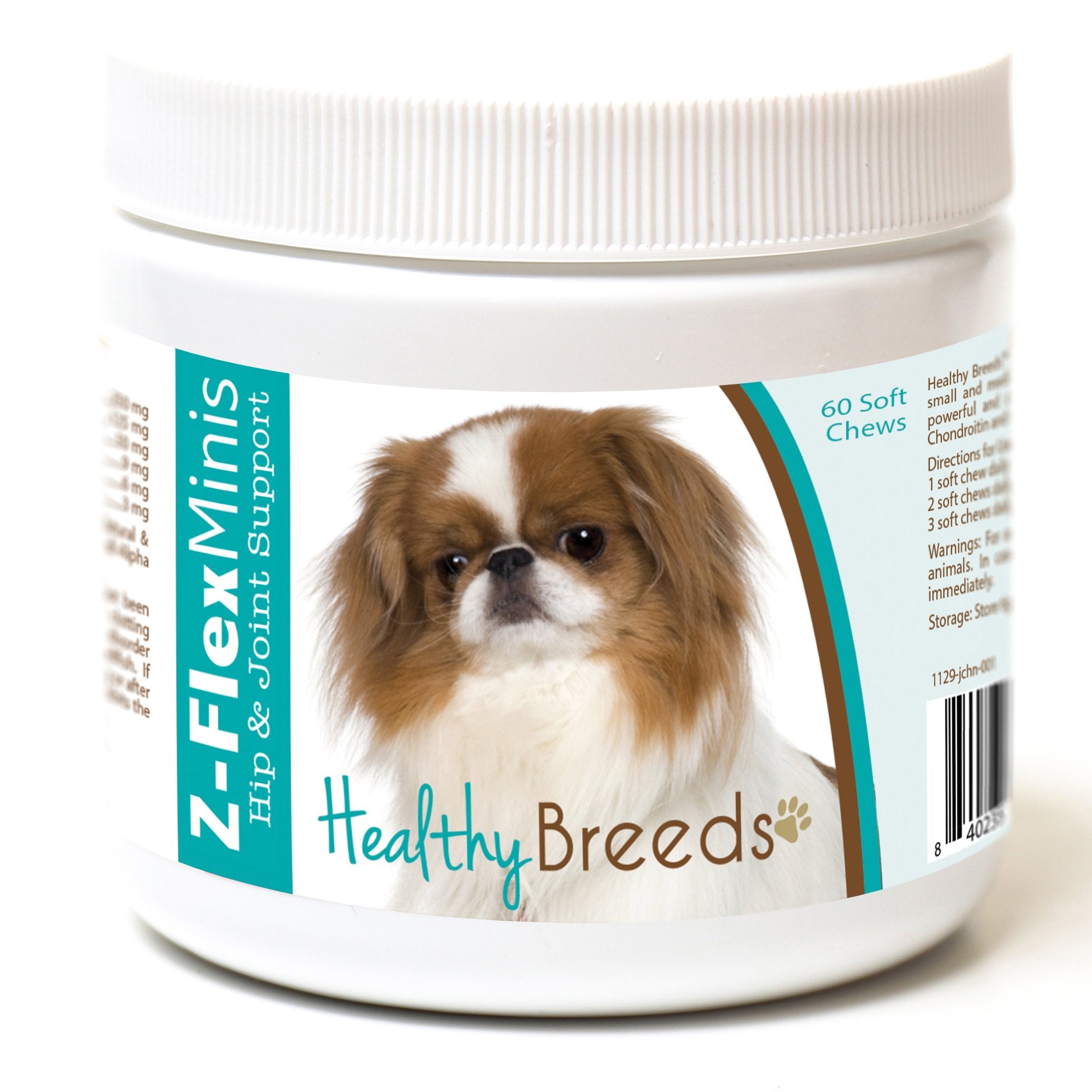 Healthy Breeds Japanese Chin Z-Flex Minis Hip and Joint Support Soft Chews 60 Count