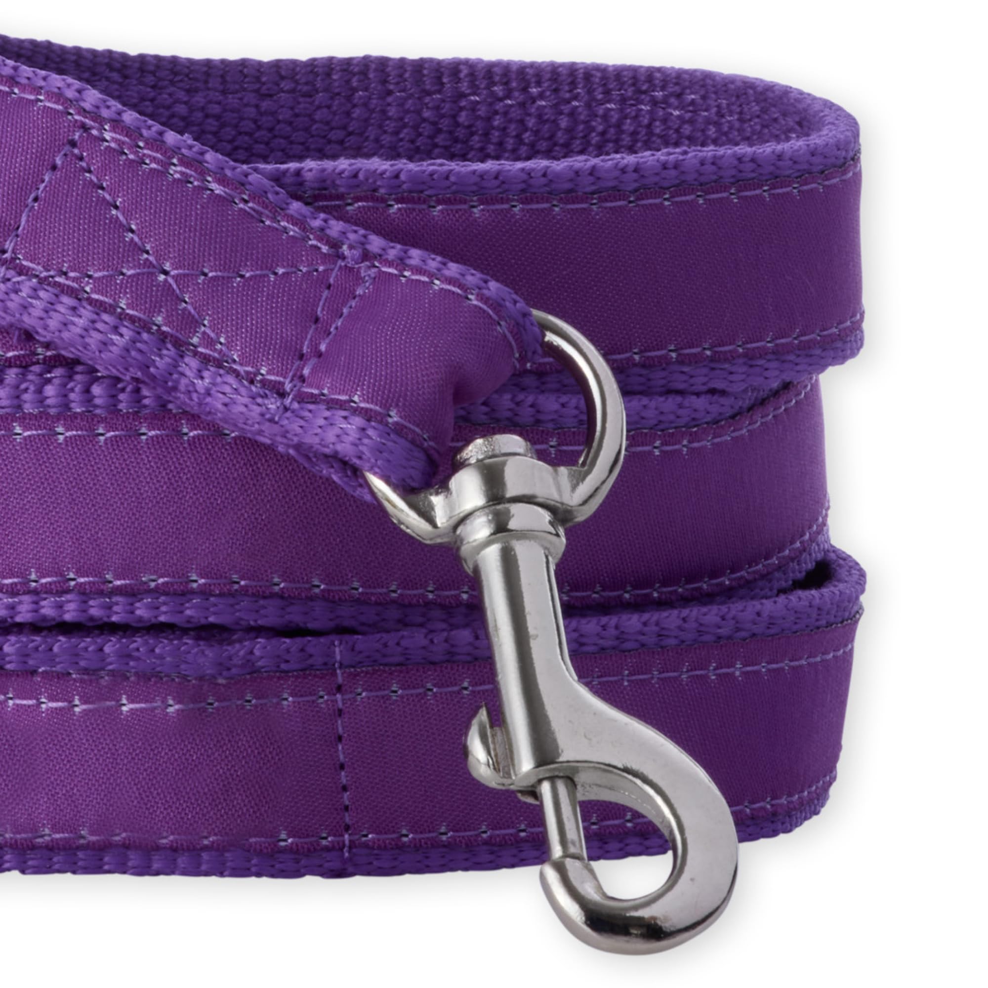 Pet Passion Recycled Ribbon Dog Leash 7 Ft. For All Pet Breeds, Purple, One Size