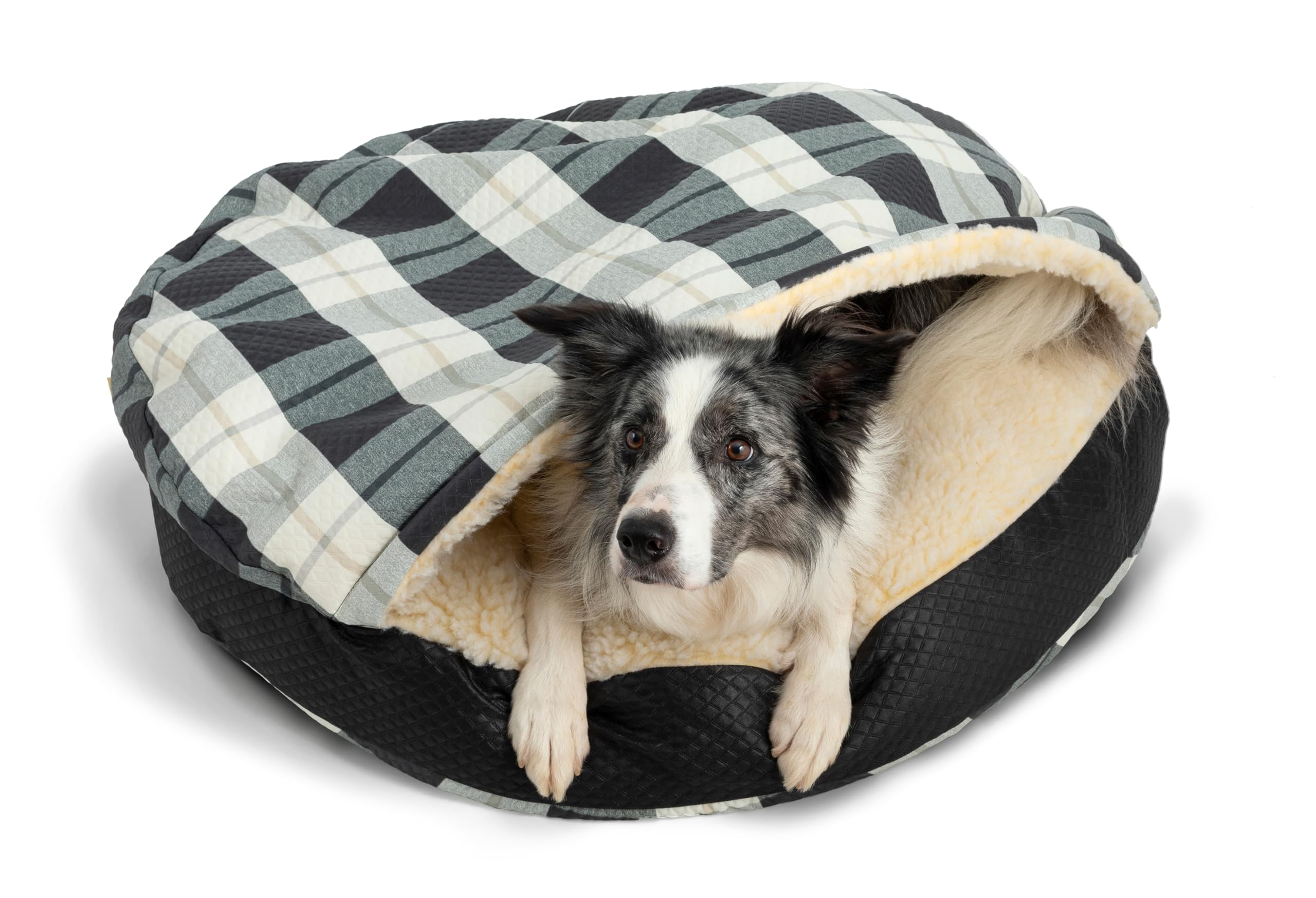 Snoozer Luxury Microsuede Cozy Cave Pet Bed, Small, Buckskin