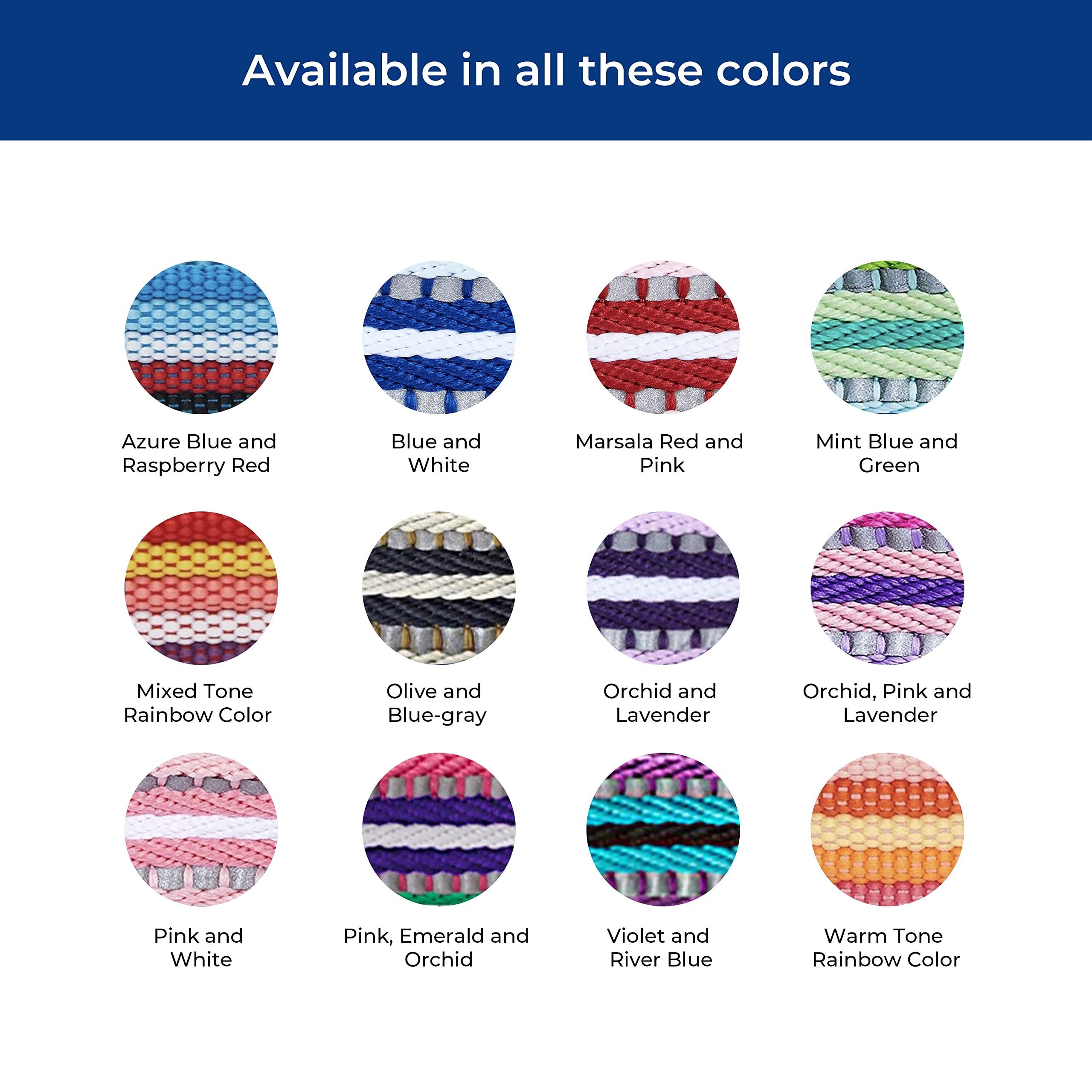Blueberry Pet 3M Reflective Dog Collars | Adjustable Dog Collar W/Multi-Colored Stripe - Mixed Tone Rainbow Color | Nylon Pet Co
