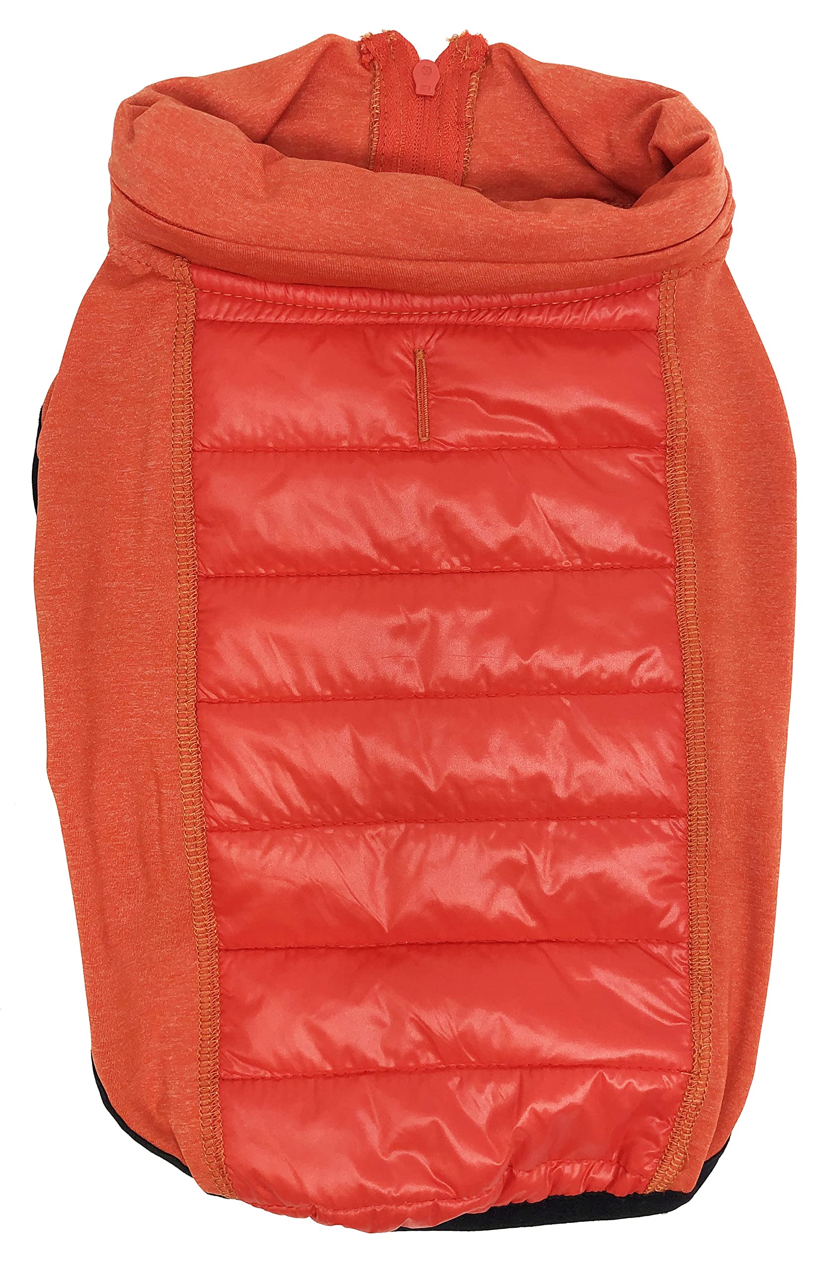Pet Life Apex Lightweight Hybrid Stretch And Quick-Dry Dog Coat With Pop Out Hood, Lg, Red