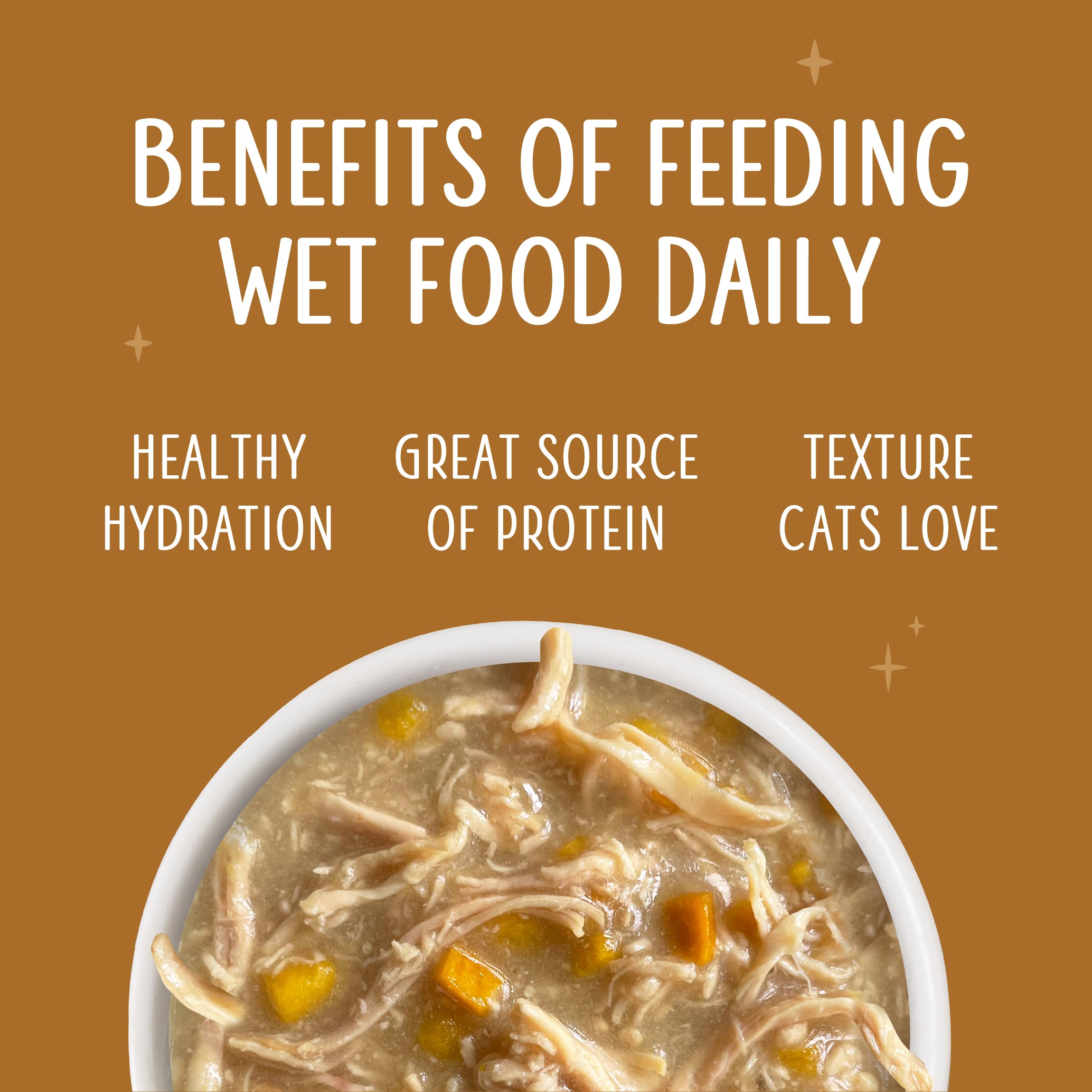 Weruva Senior Cat Food, Chicken in Gravy, 5.5oz Can, Pack of 8