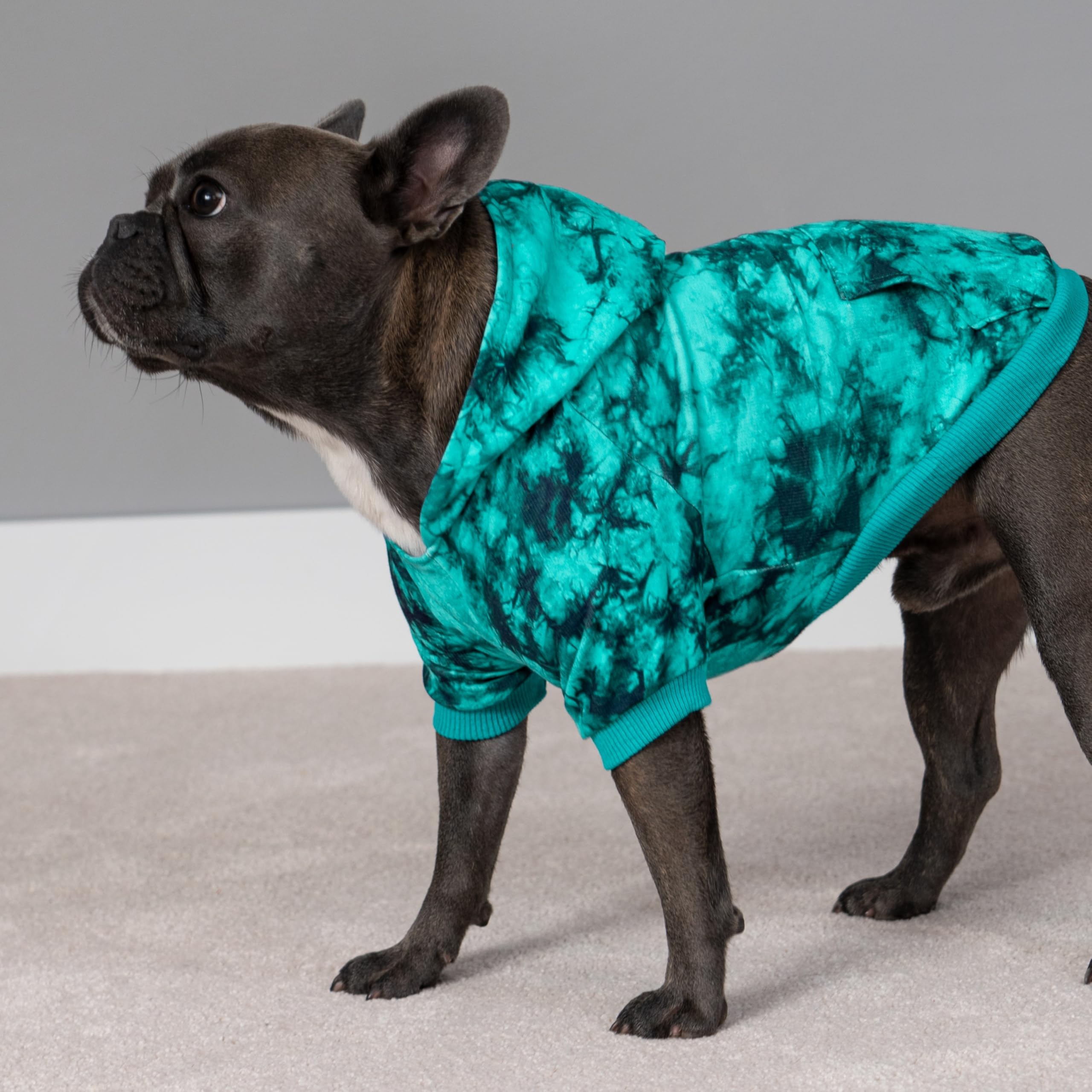 Fitwarm Fleece Dog Hoodie, Tie Dye Dog Winter Clothes For Small Dogs Girl Boy, Lightweight Pet Hoodie, Doggy Sweatshirt With Hoo