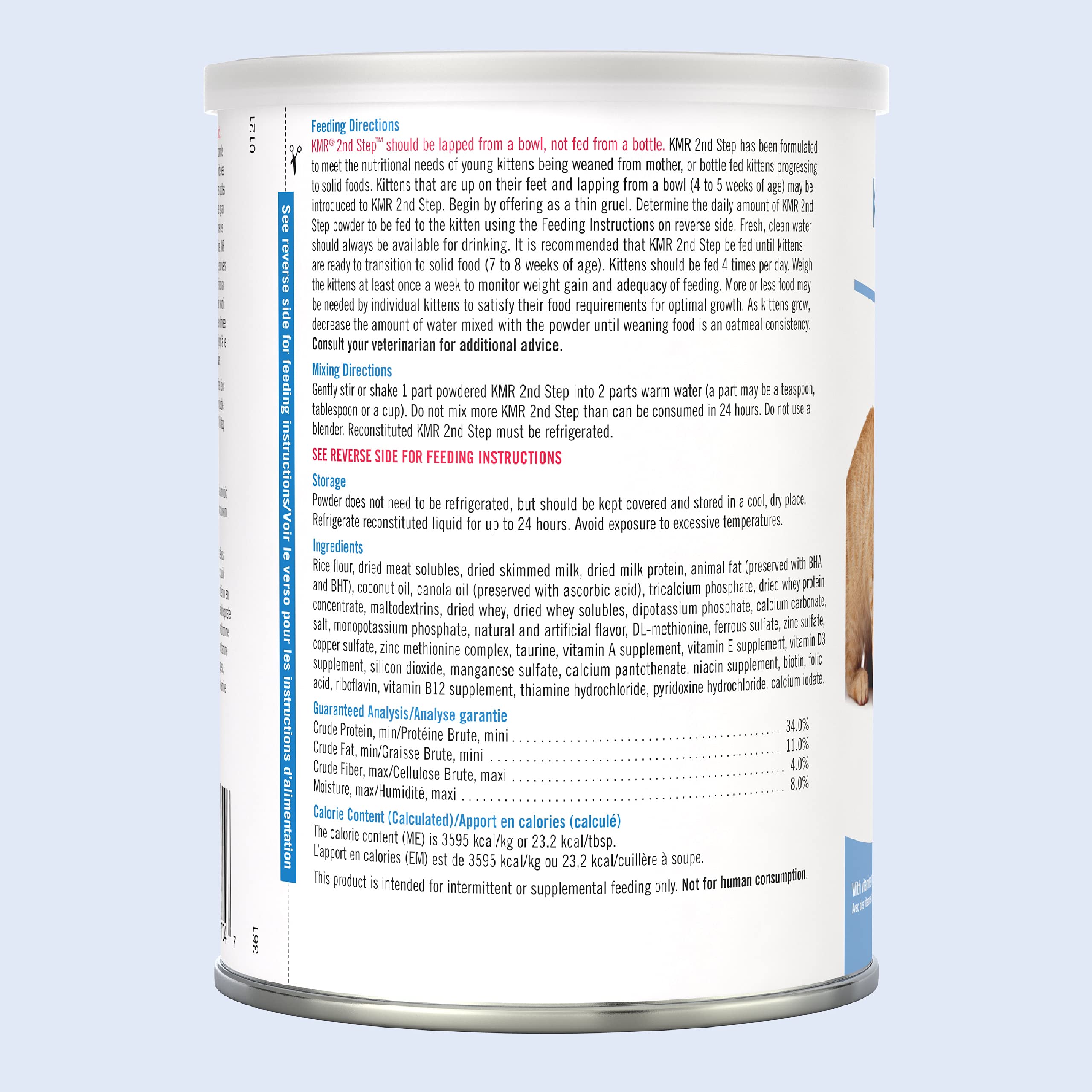 PetAg KMR 2nd Step Kitten Weaning Food - 14 oz - Powdered Kitten Weaning Formula with DHA, Natural Milk Protein, Vitamins & Mine