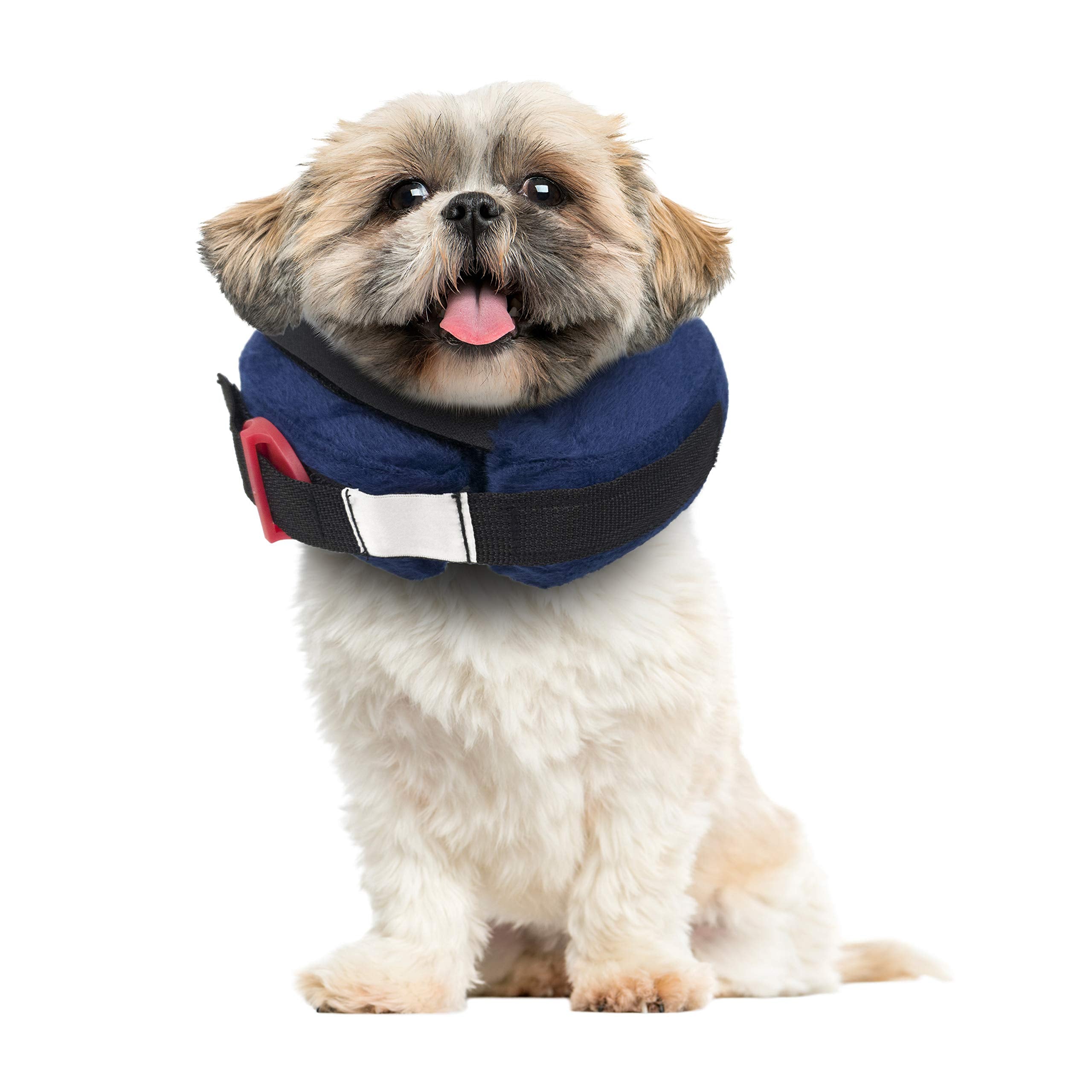 Calm Paws Behavior Support Protective Inflatable Collar Small w/Dog Calming Disc