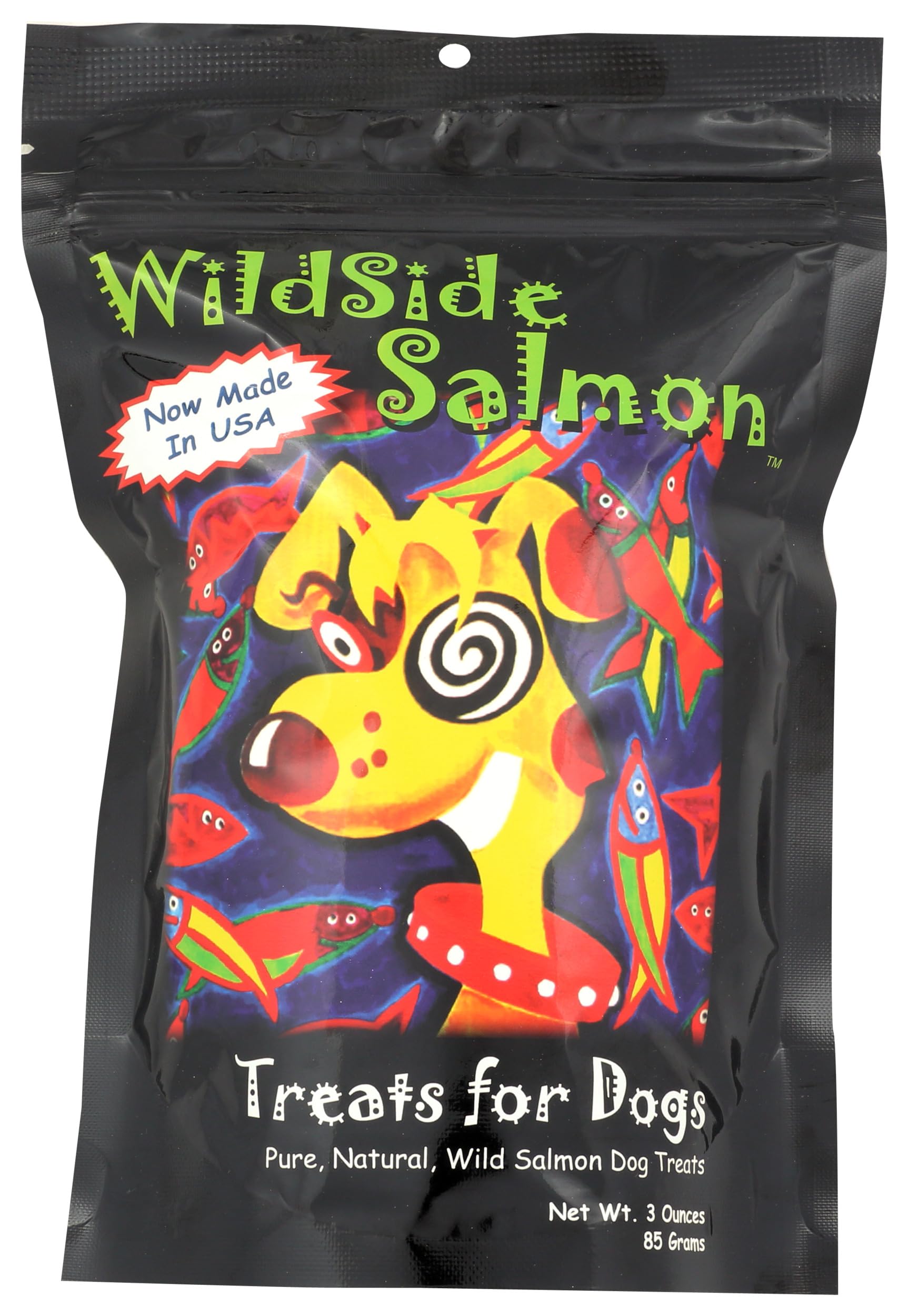 Wildsidesalmon Freeze Dried Salmon Dog Treats, Wild Caught, Gluten Free, Grain Free, High Protein, Diabetic Friendly | Natural F