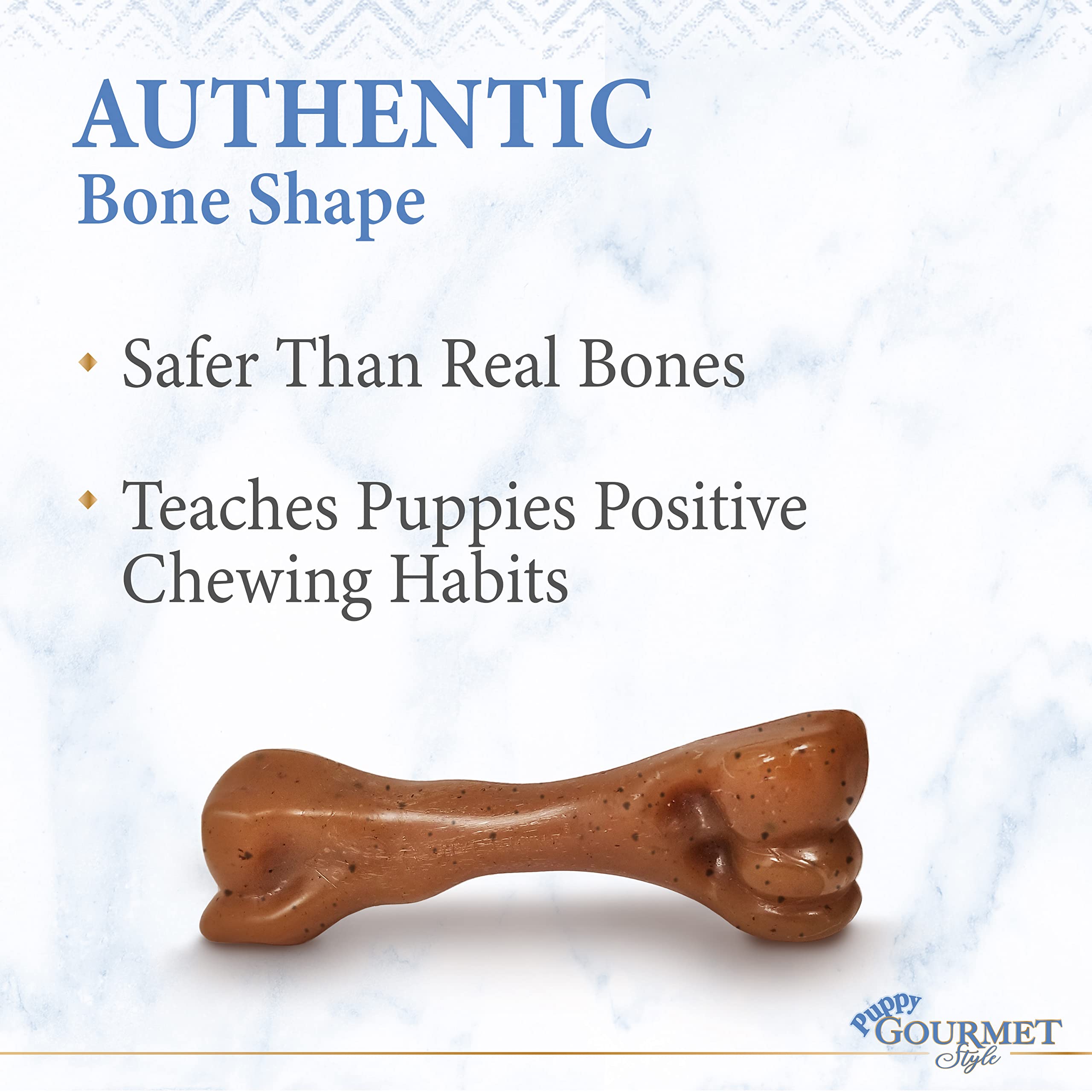 Nylabone Puppy Gourmet Style Strong Chew Toy Bacon Small/Regular (1 Count)