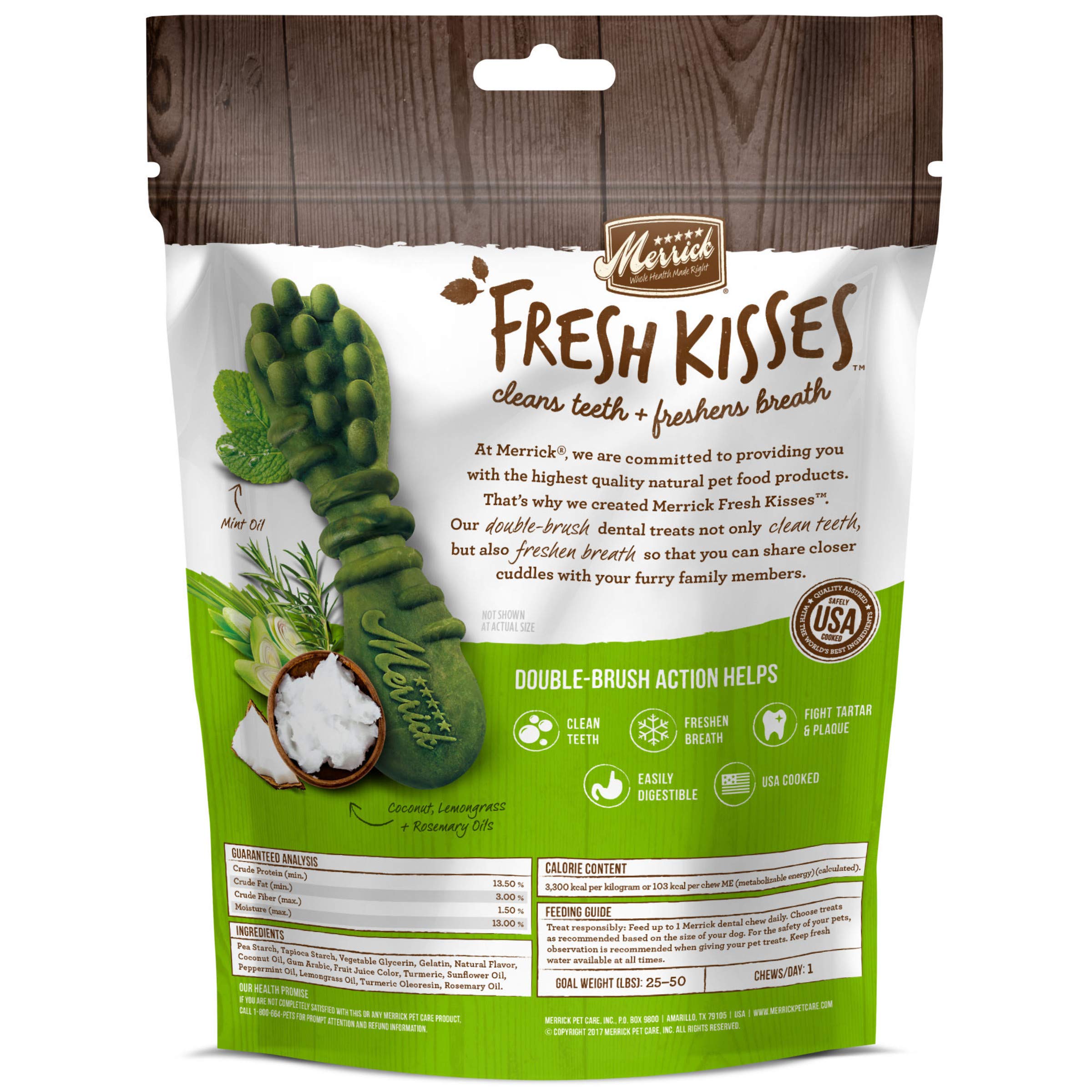 Merrick Fresh Kisses Coconut Oil For Medium Dogs (30-70 Lbs) 12Oz