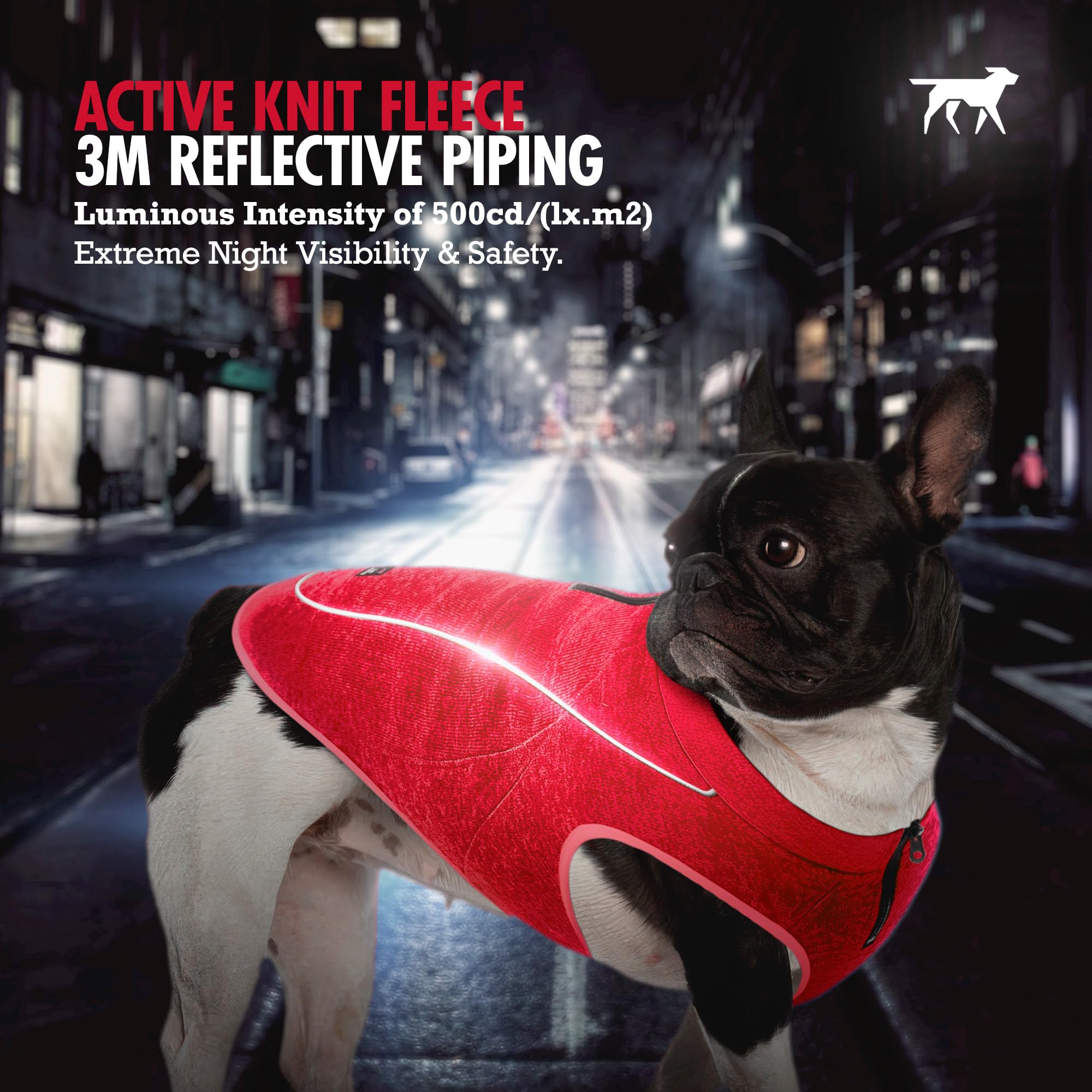 Insulated Fleece Sweater For Dogs | Lightweight Warm Dog Vest | Zipper Port For Harness | Cold Weather Winter Jacket | Rain Snow