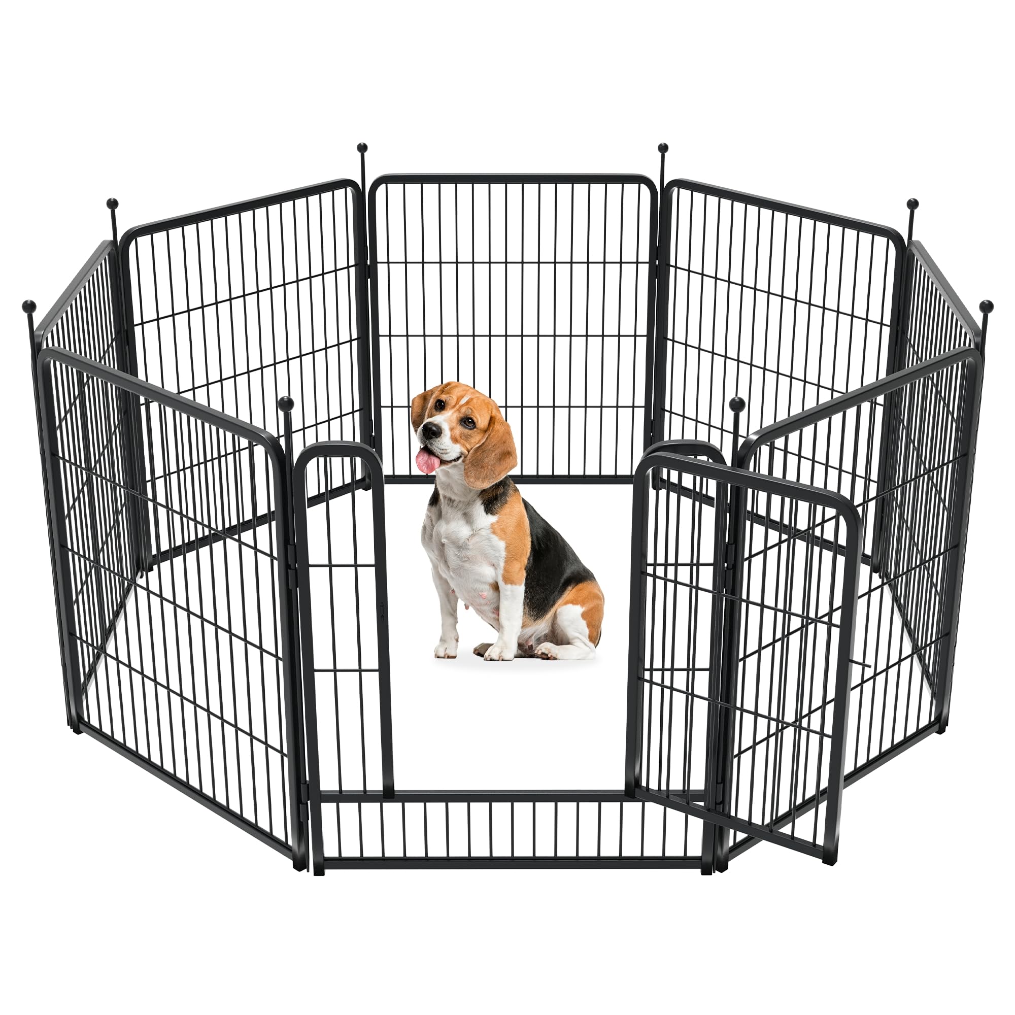 Fxw Rollick Dog Playpen For Indoor, Yard, Rv Camping│Patented, 32 Inch 8 Panels For Small And Medium Dogs