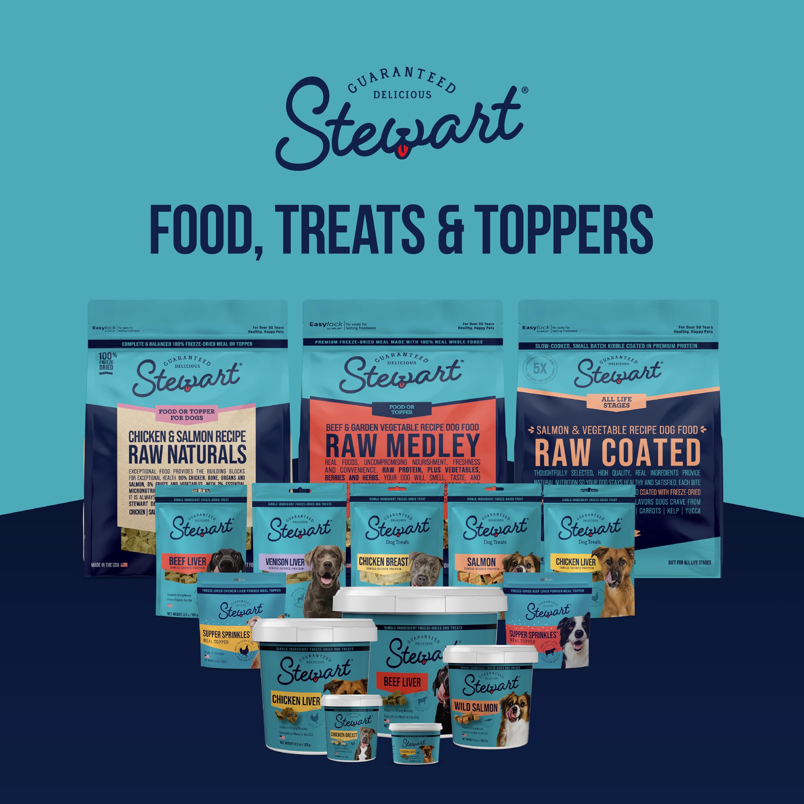 Stewart Single Ingredient Freeze Dried Raw Dog Treats, Beef Liver, 3.5 Ounce Resealable Pouch, Training Treats or Meal Topper Do