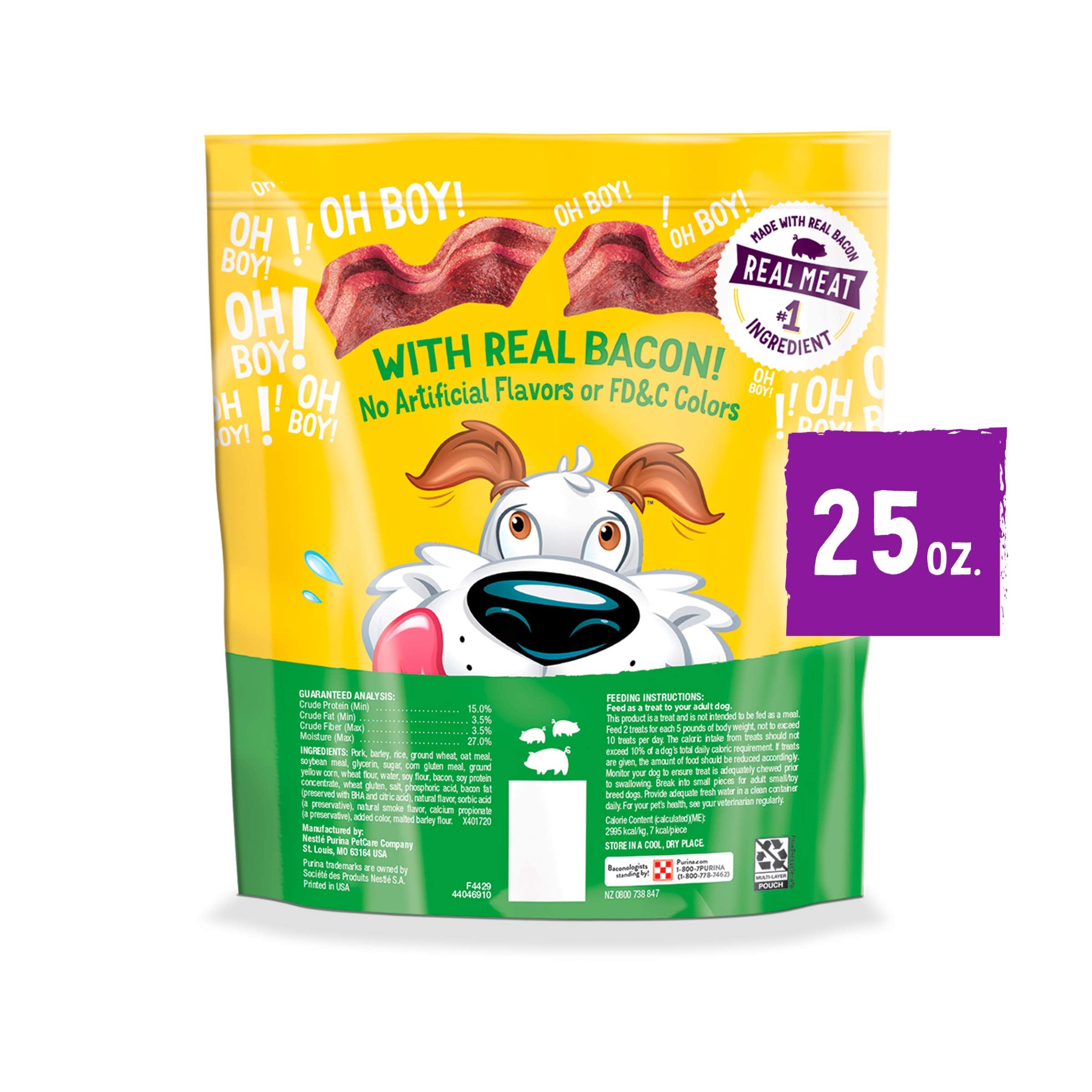 Purina Beggin With Real Meat Dog Treats, Fun Size Original With Bacon Flavor - 25 oz. Pouch