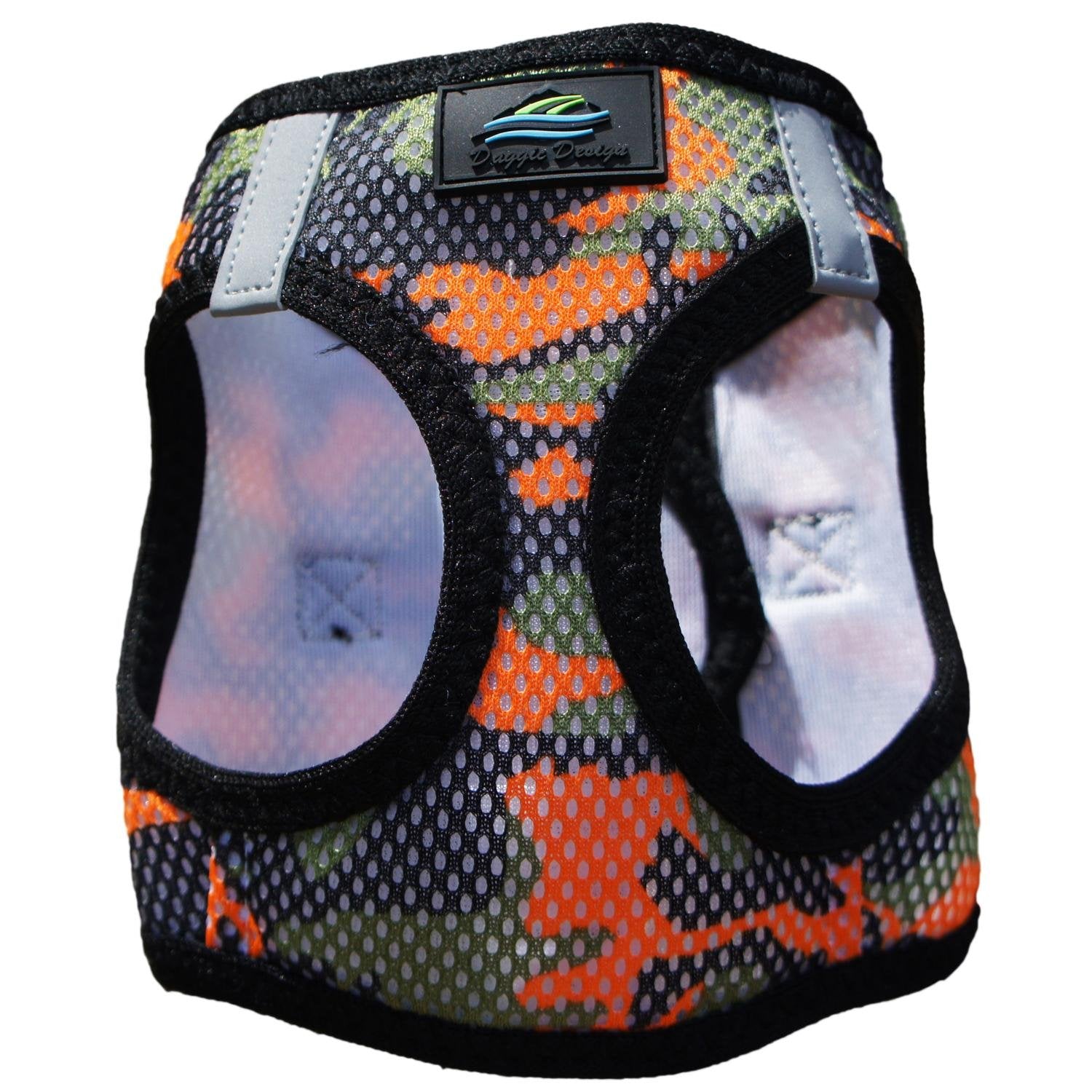 Doggie Design American River Dog Harness Camouflage Collection - Orange Camo S
