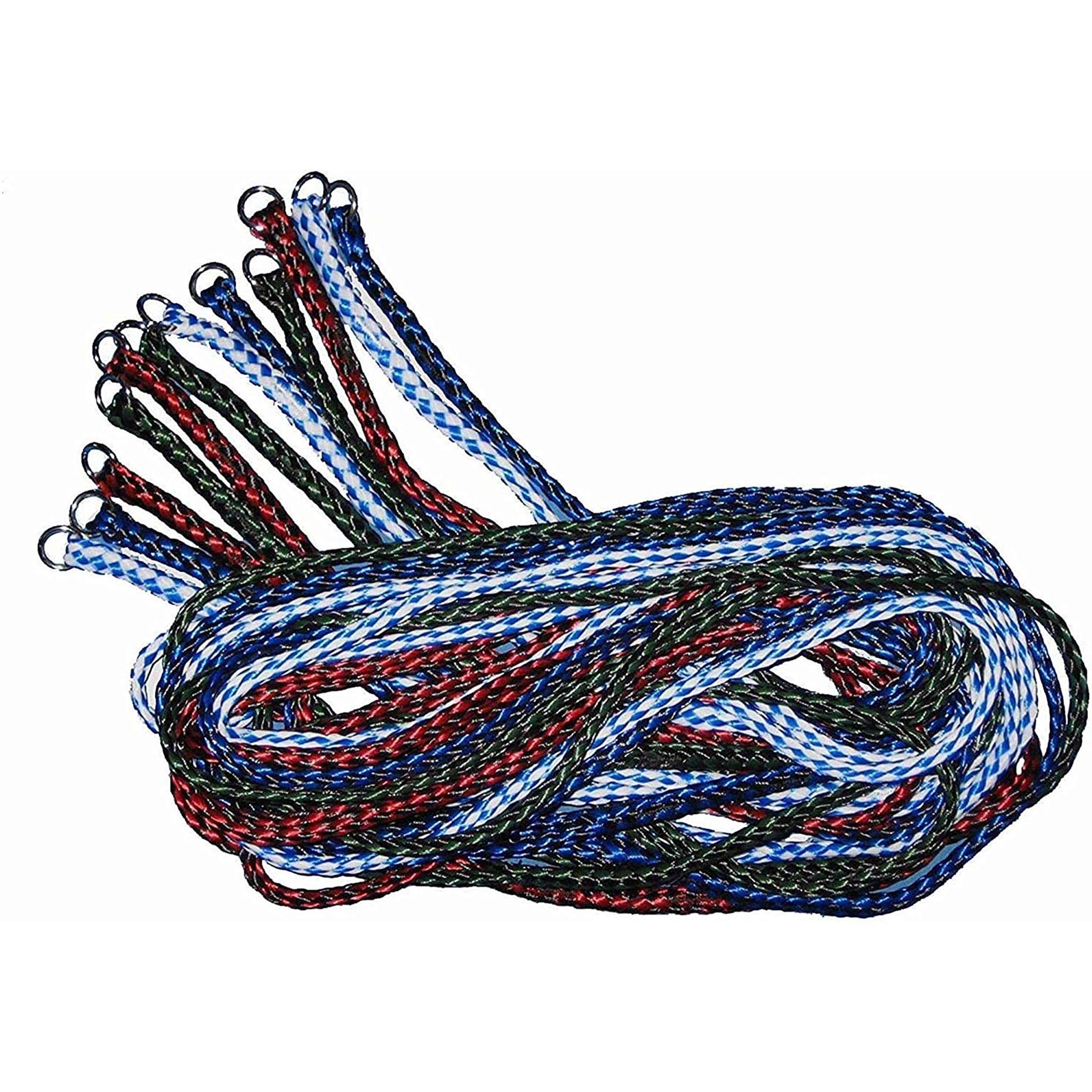 Downtown Pet Supply Braided Poly Slip Lead Dog Leash, 24 Pack, 5' Long - Universal Dog Slip Leash With Metal O Ring - Durable Fo