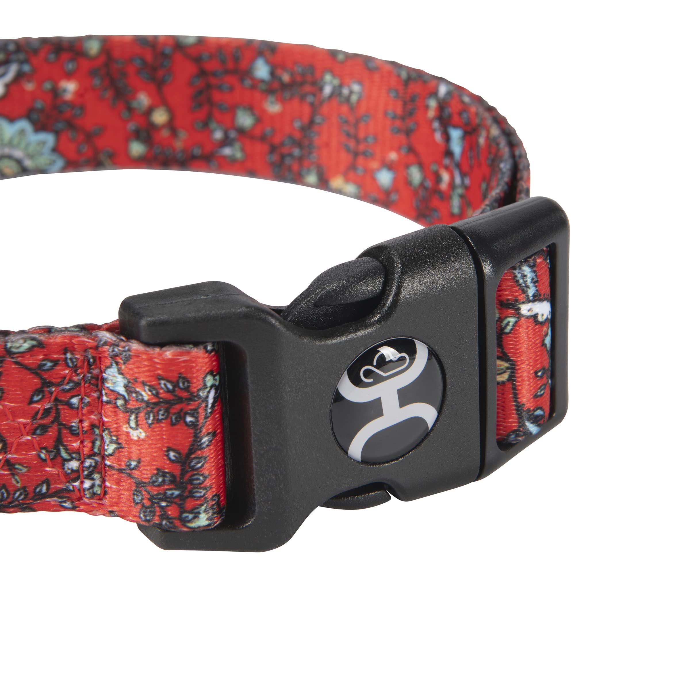 Hooey Nomad Dog Collar, Durable Polyester Webbing Collar With Graphic-Inspired Prints, Western Floral, Large