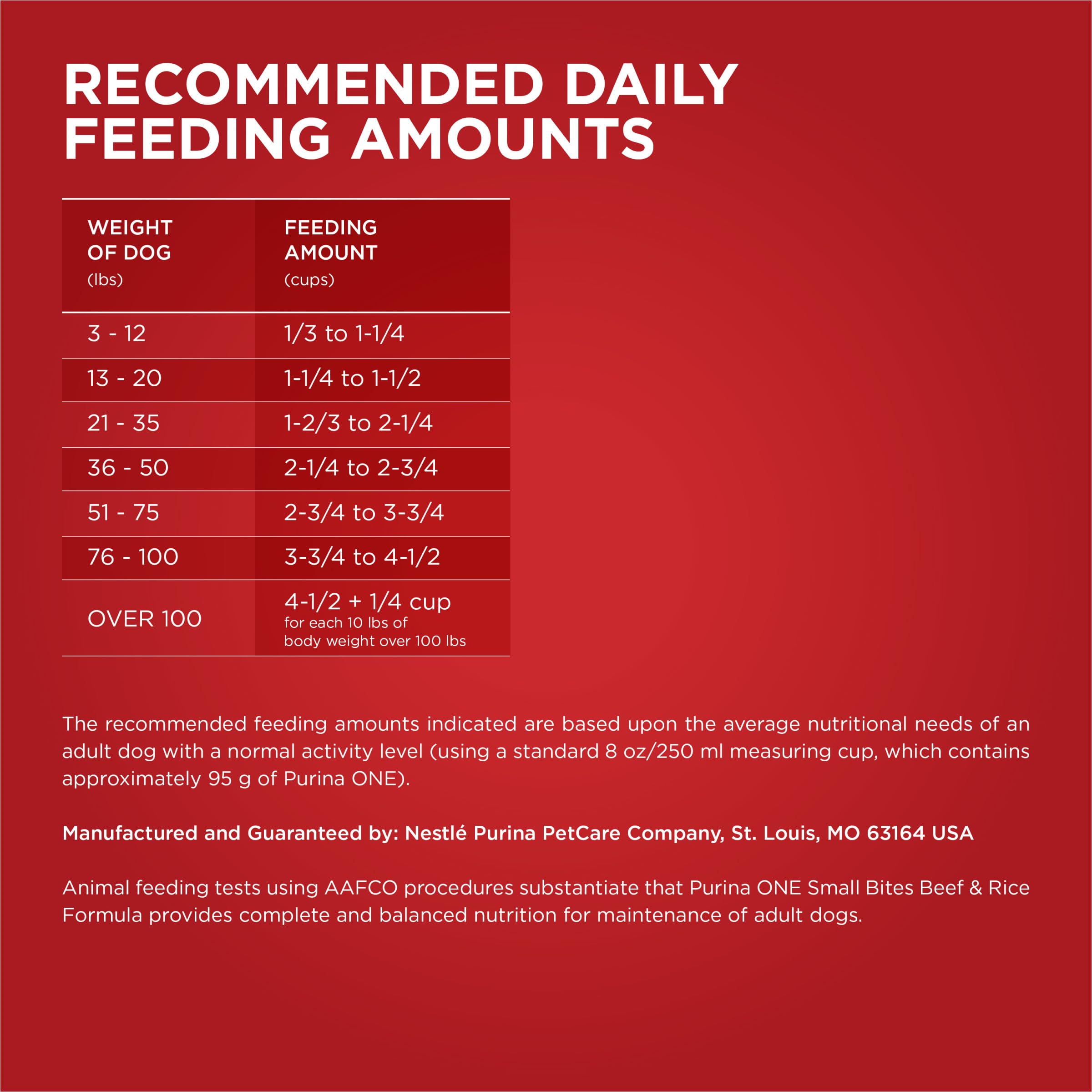 Purina ONE Small Bites Beef and Rice Formula Small High Protein Dry Dog Food Natural With Added Vitamins, Minerals and Nutrients
